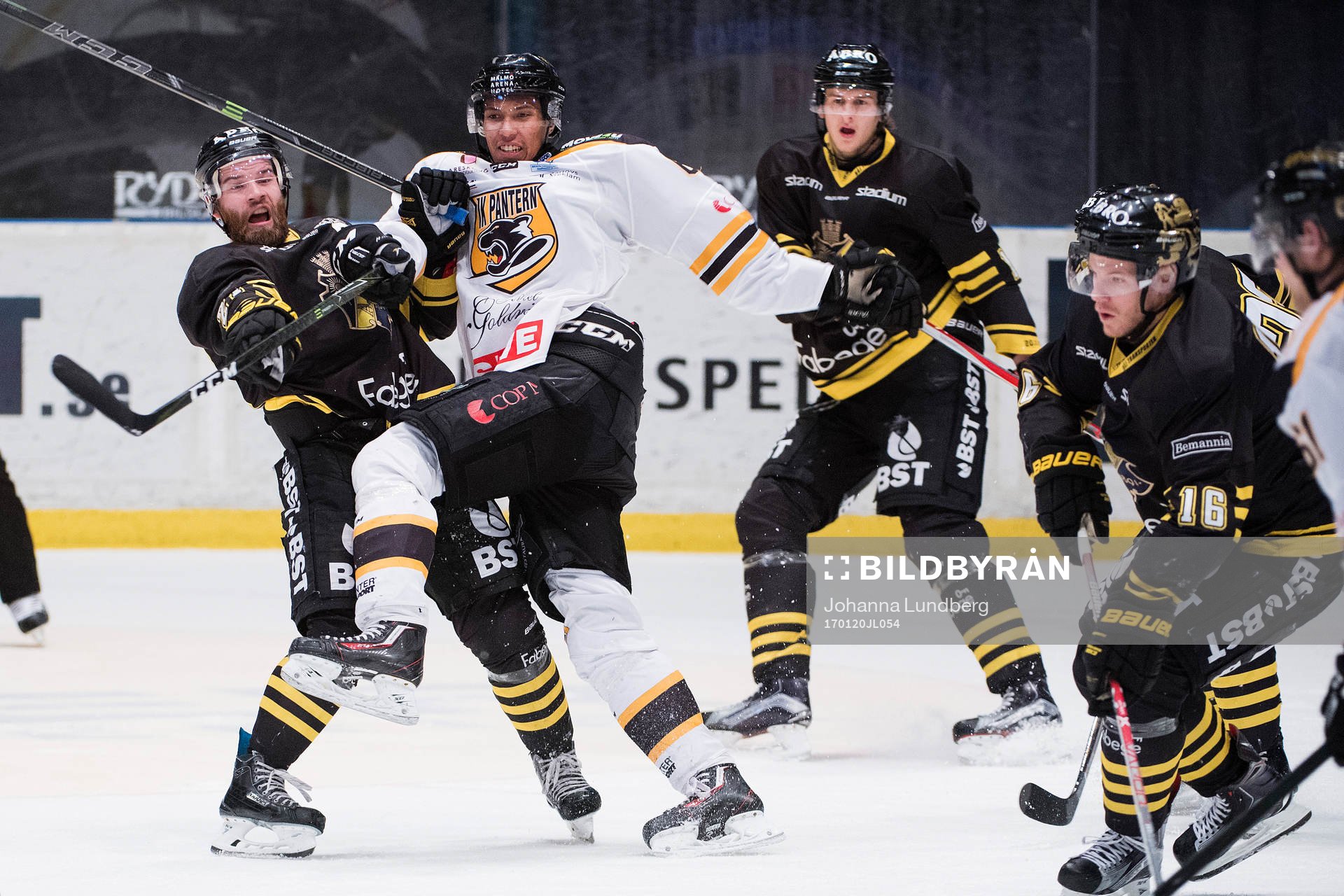 s Christian Sandberg och Panterns Oscar Nord