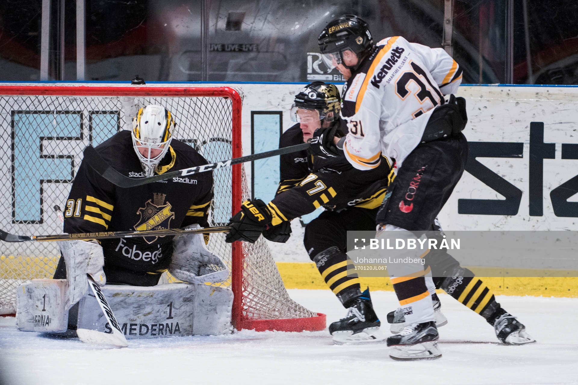 s målvakt Linus Lundin och Jacob Spångberg