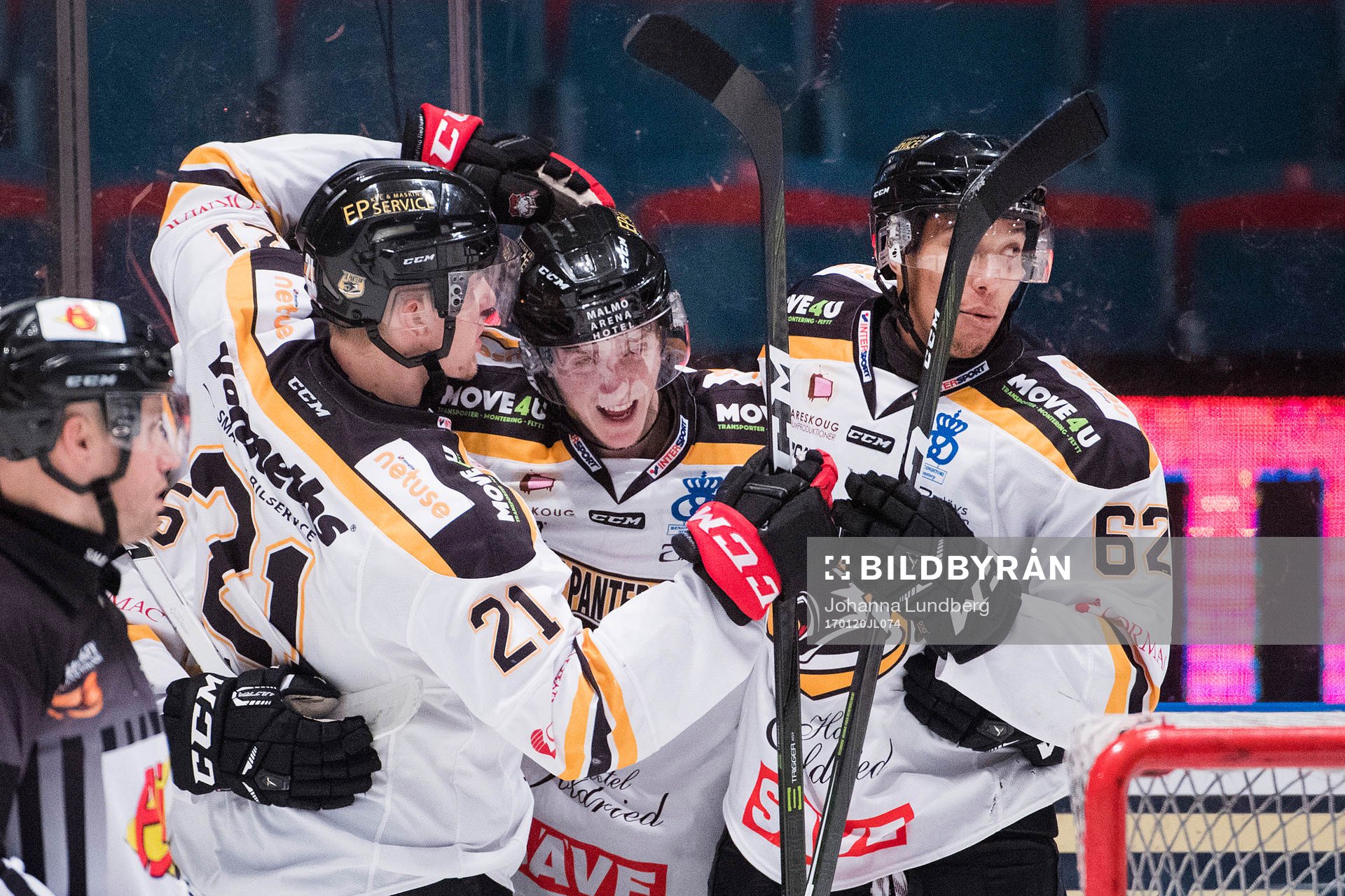 Panterns Johan Ivarsson, Alex Wemmenbor och Oscar Nord