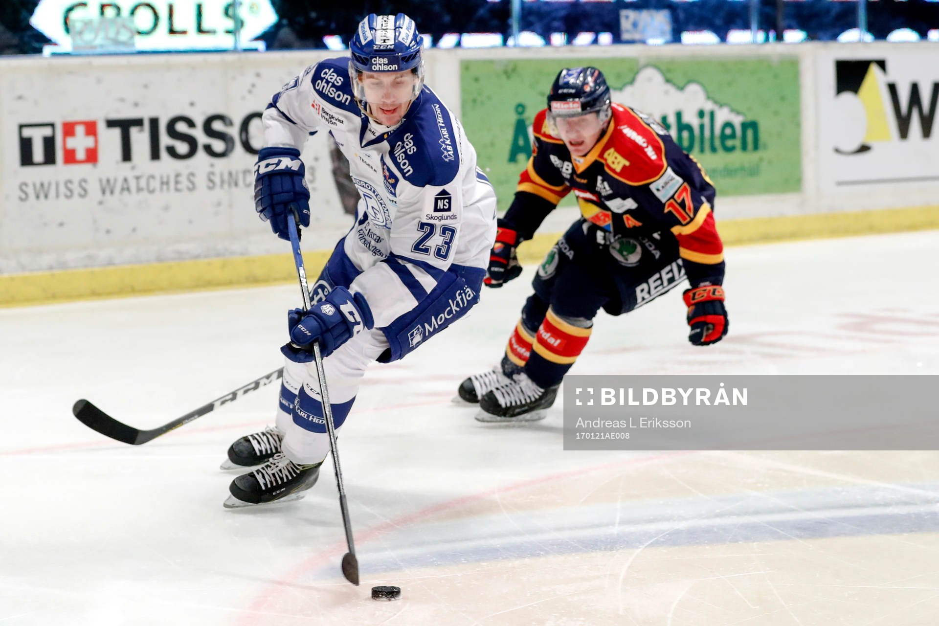 Leksands Sondre Olden och Djurgårdens Henrik Eriksson