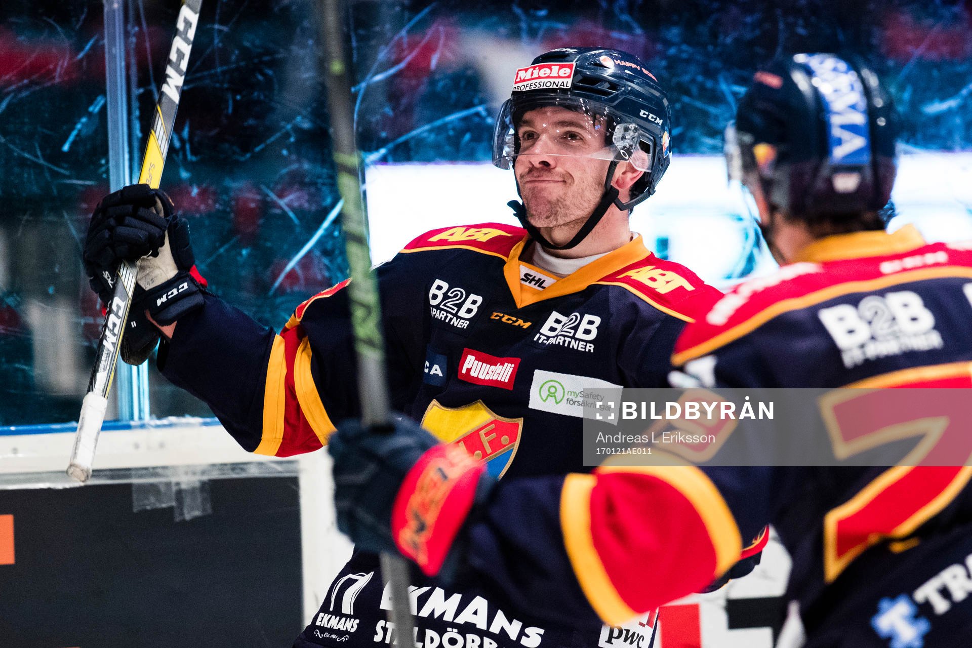 Djurgårdens Matt Anderson jublar