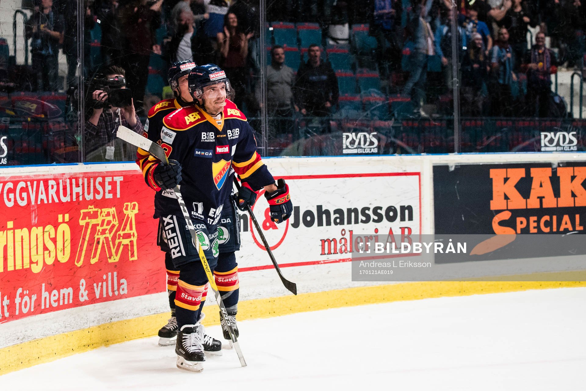 Djurgårdens Matt Anderson jublar