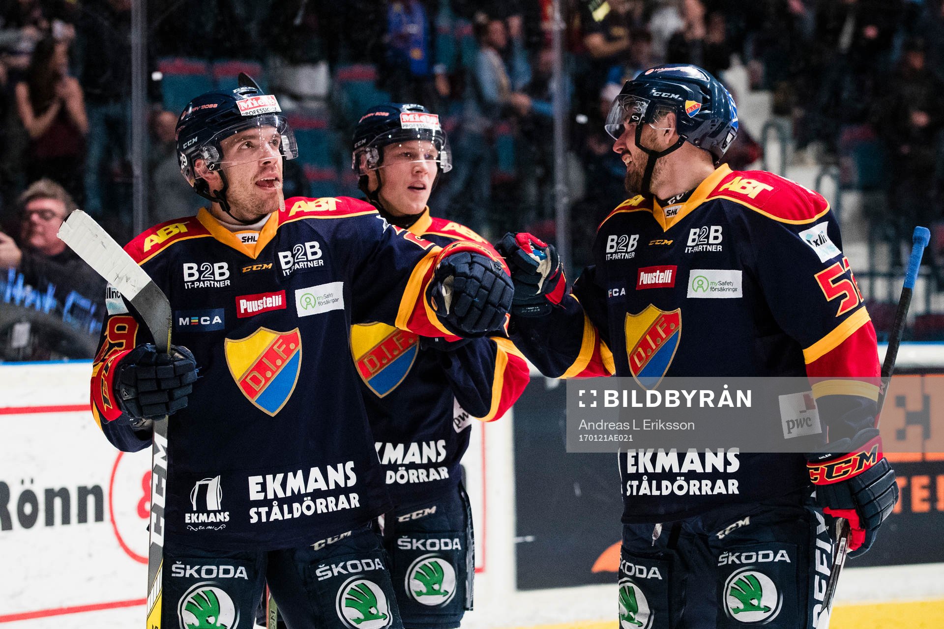 Djurgårdens Matt Anderson jublar