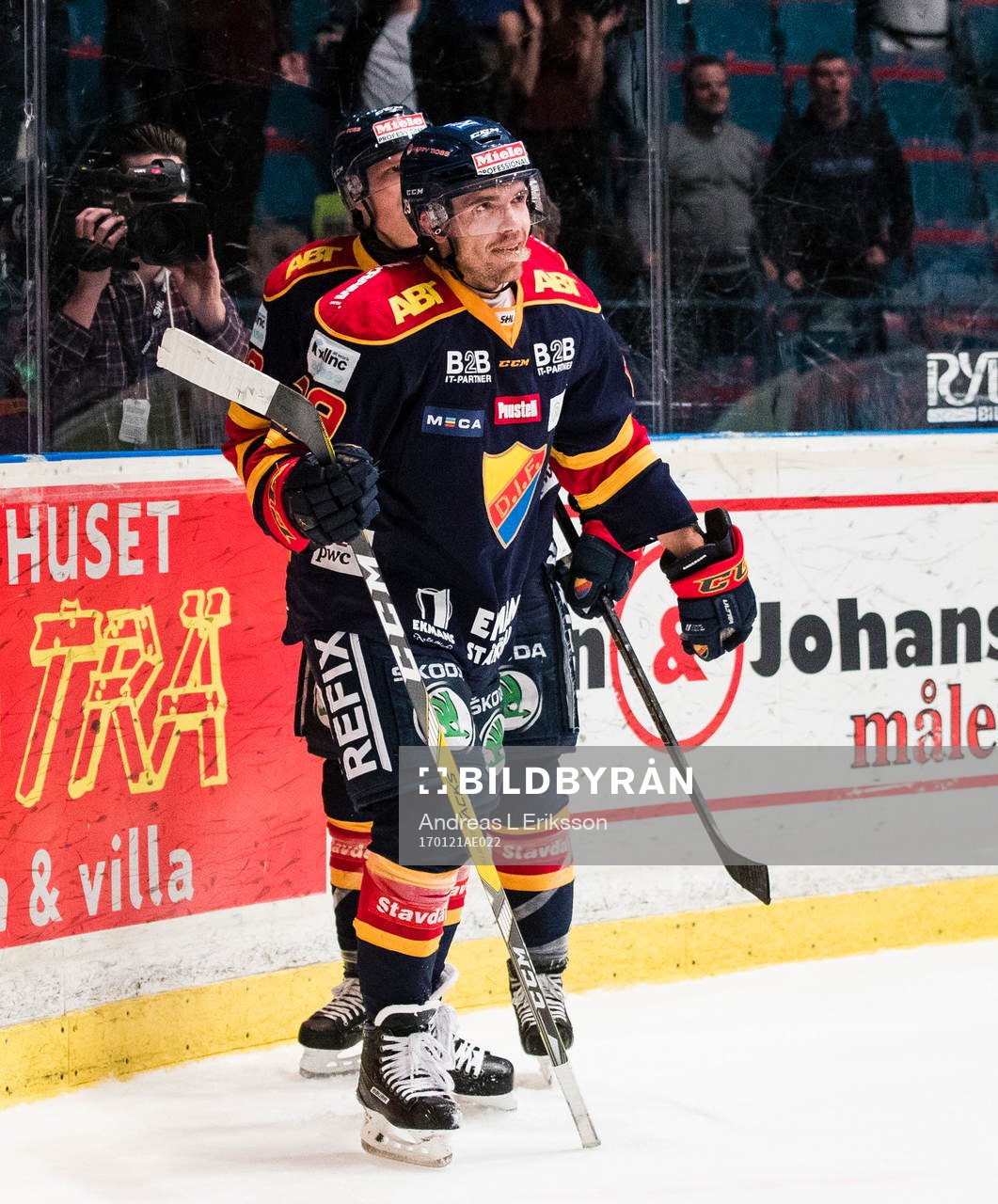 Djurgårdens Matt Anderson jublar
