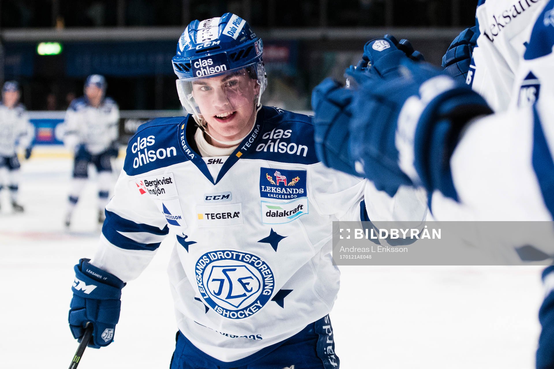 Leksands Oskar Lang jublar
