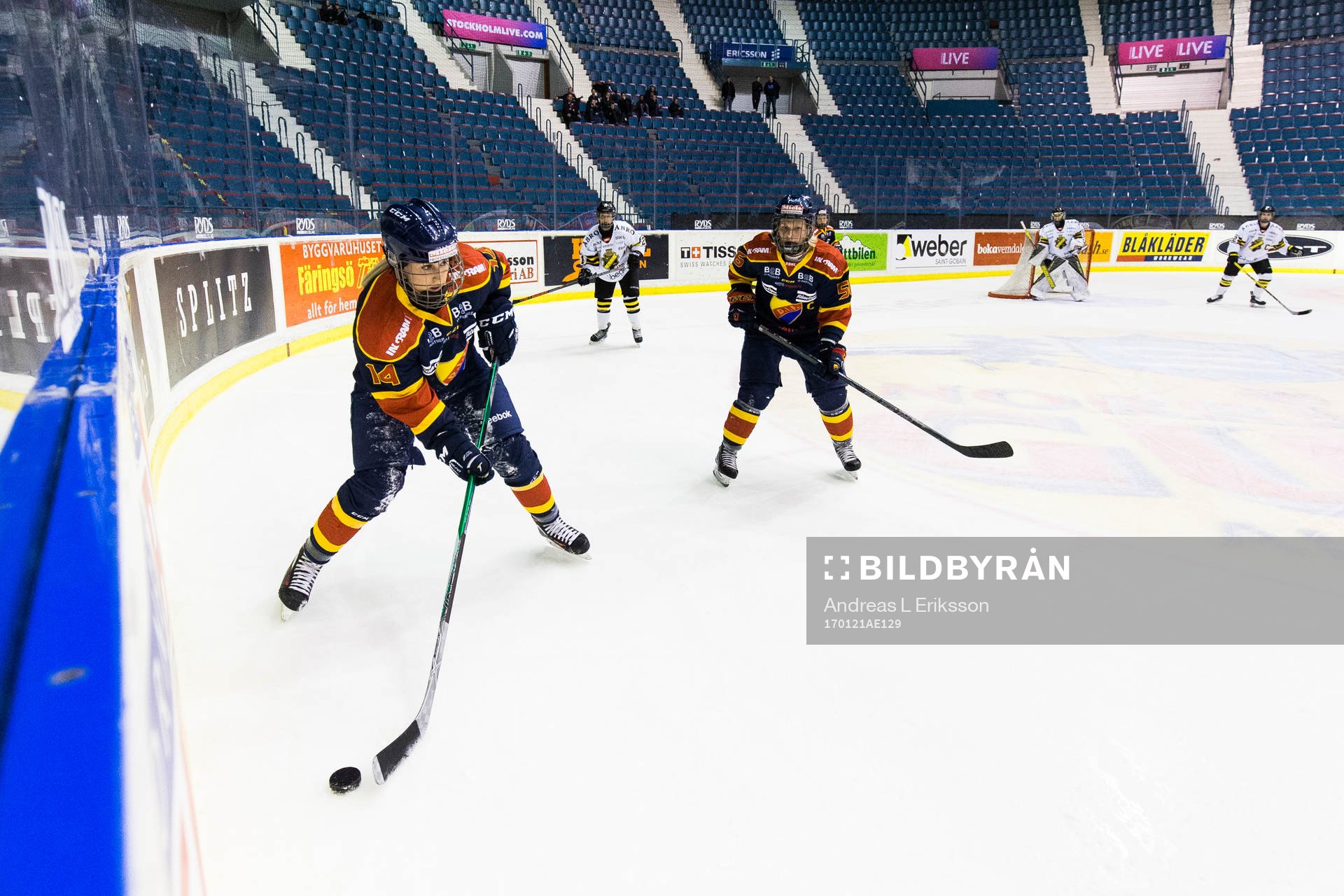 Djurgårdens Samantha Hanson och Alexandra Palm