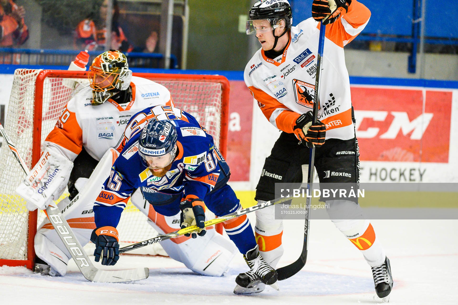 Växjös Liam Reddox faller