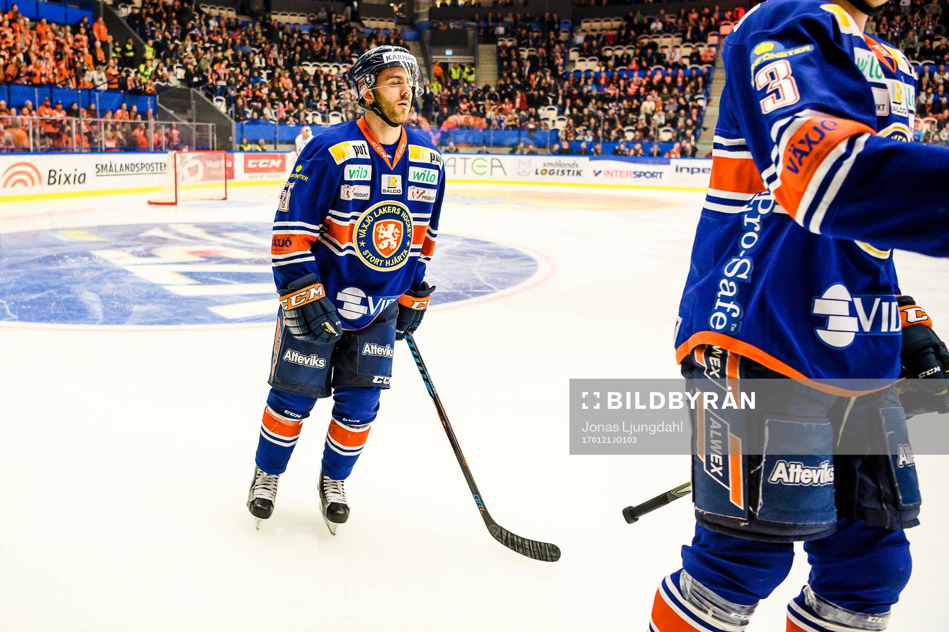 Växjös Nick Bailen jublar