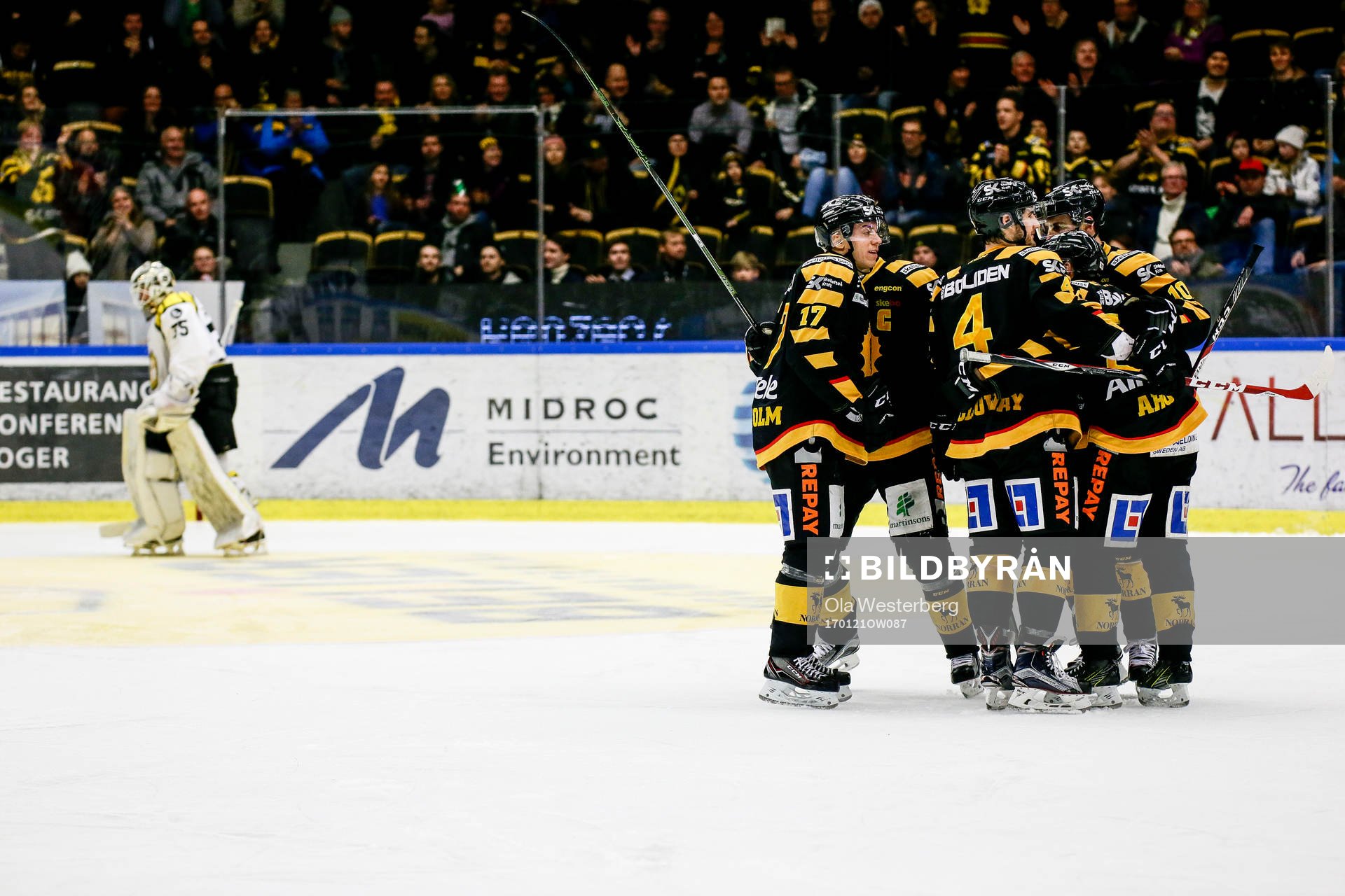 Skellefteås Sebastian Aho, Bud Holloway och Pär Lindholm