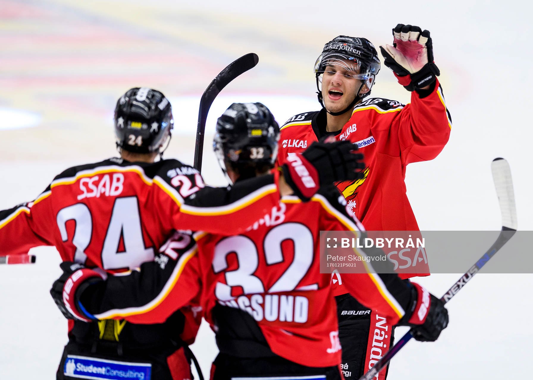 Luleås Christian Jaros (h) jublar