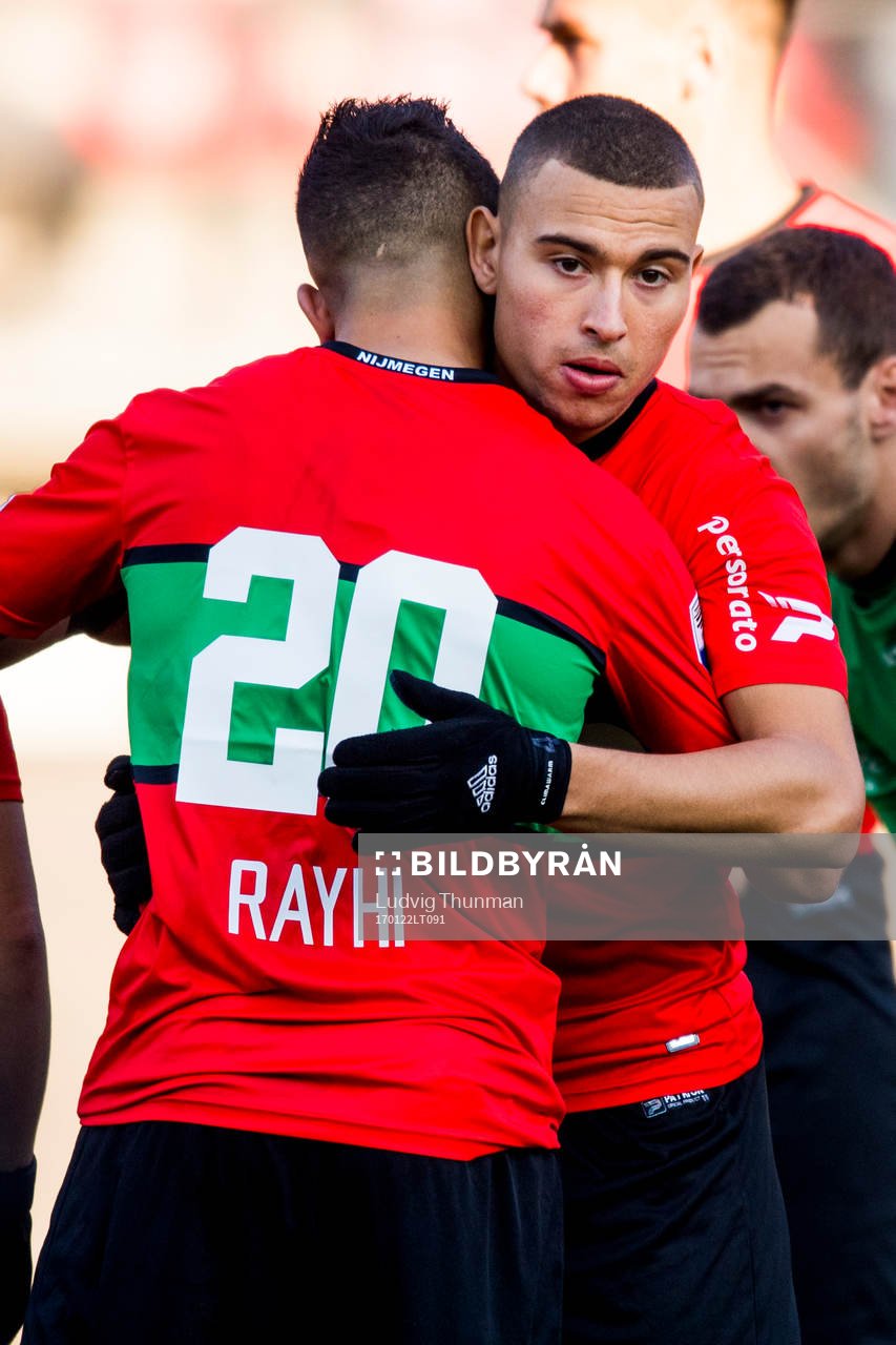 Nijmegens Jordan Larsson kramar om Mohamed Rayhi