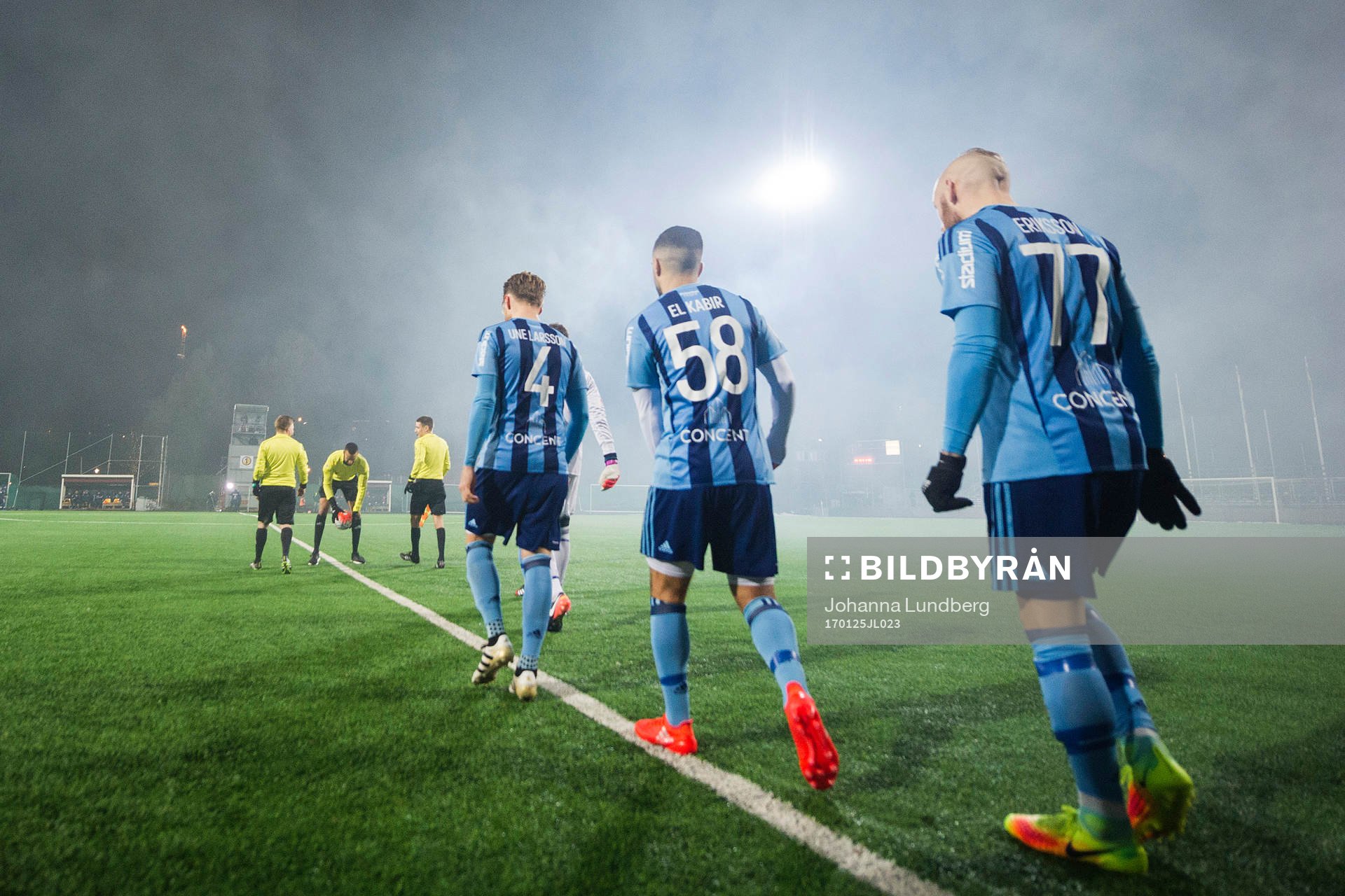 Djurgårdens Jacob Une Larsson, Othman El Kabir och Magnus
