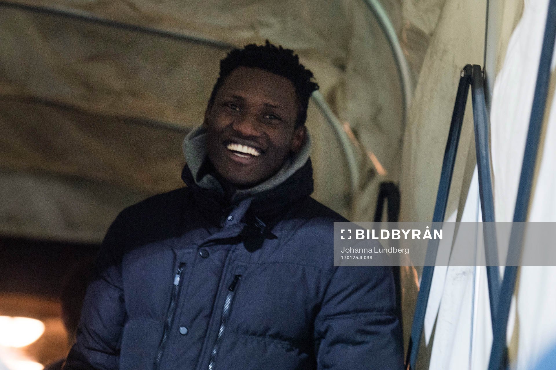 Djurgårdens nyblivna Kina-proffs Michael Olunga var på