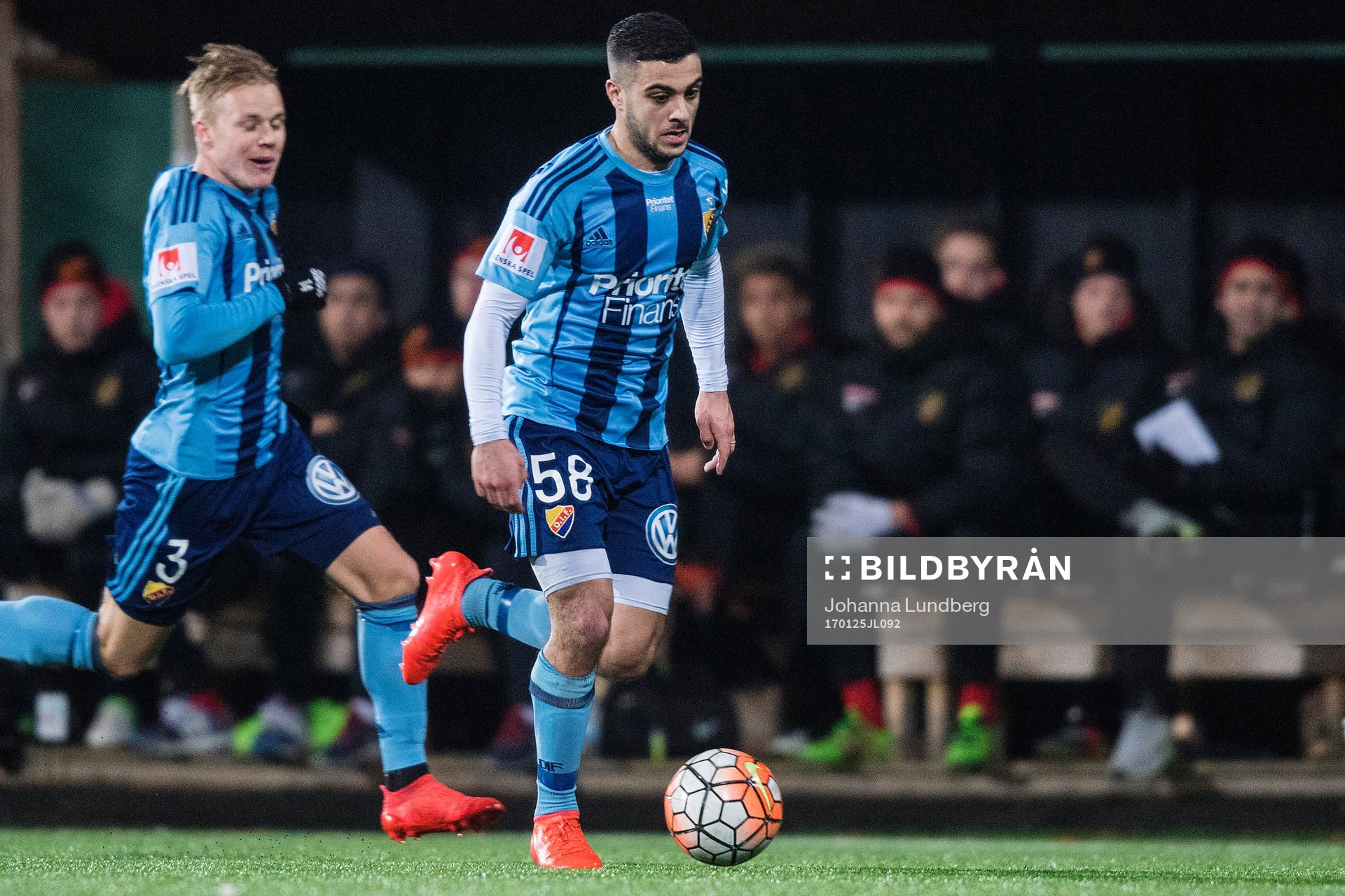 Djurgårdens Elliot Käck och Othman El Kabir