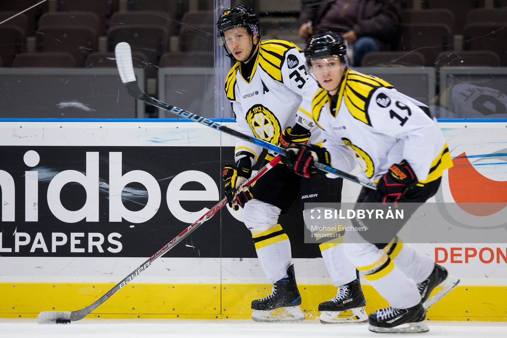 Brynäs Elias Fälth och Johannes Kinnvall