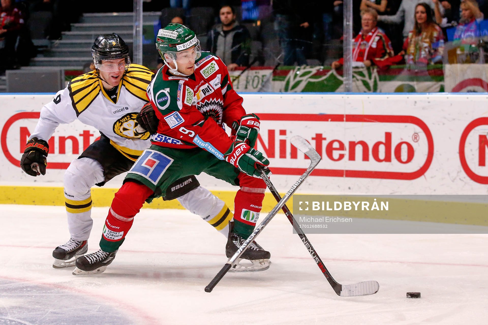 Frölundas Casey Wellman och Brynäs Erik Broman