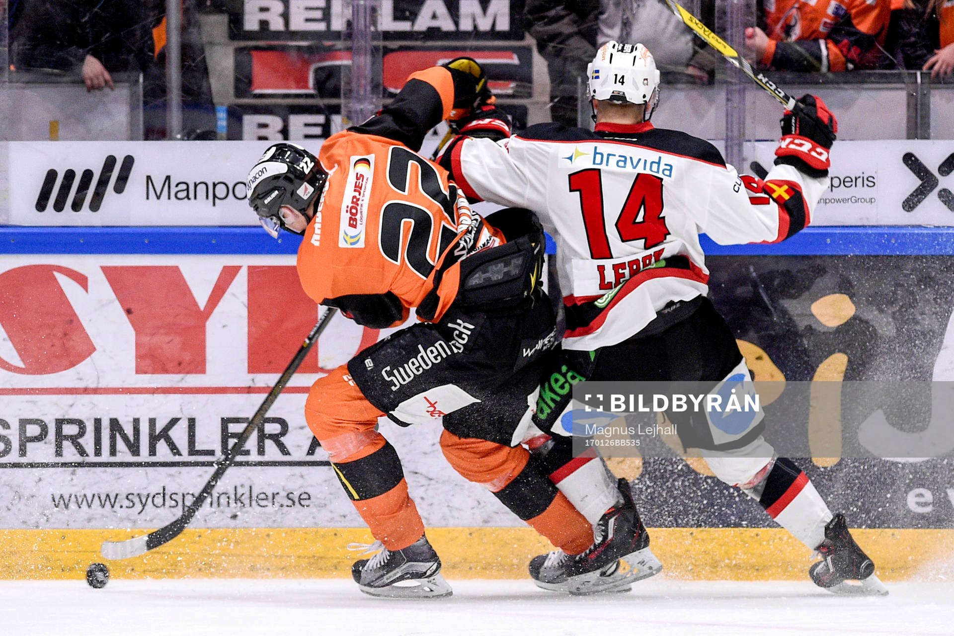 Karlskronas Alexander Bergström och Malmö Redhawks