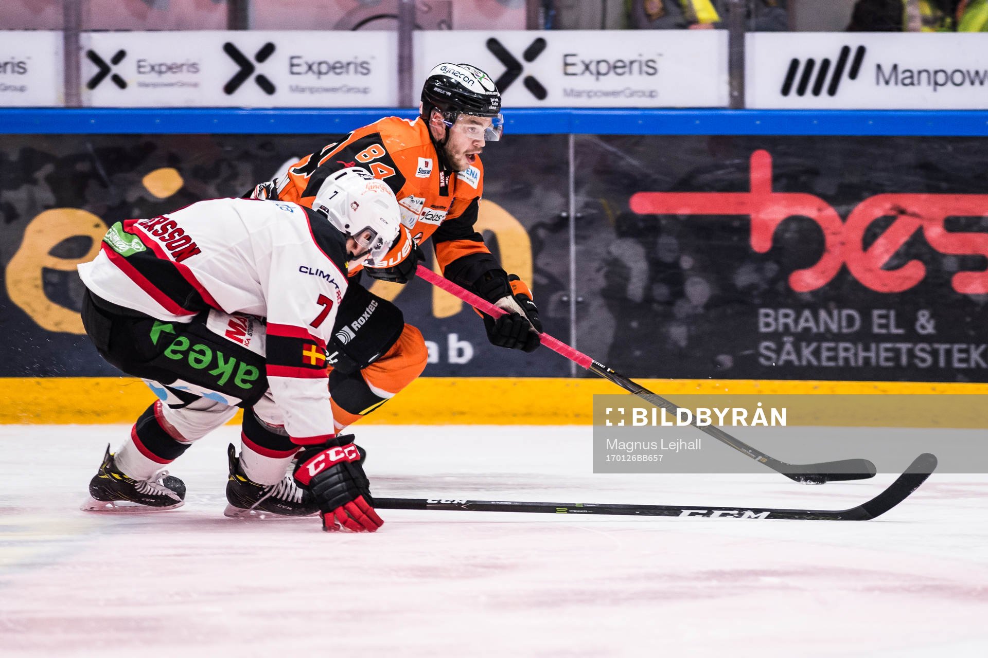 Malmö Redhawks Nils Andersson  och Karlskronas Jimmy