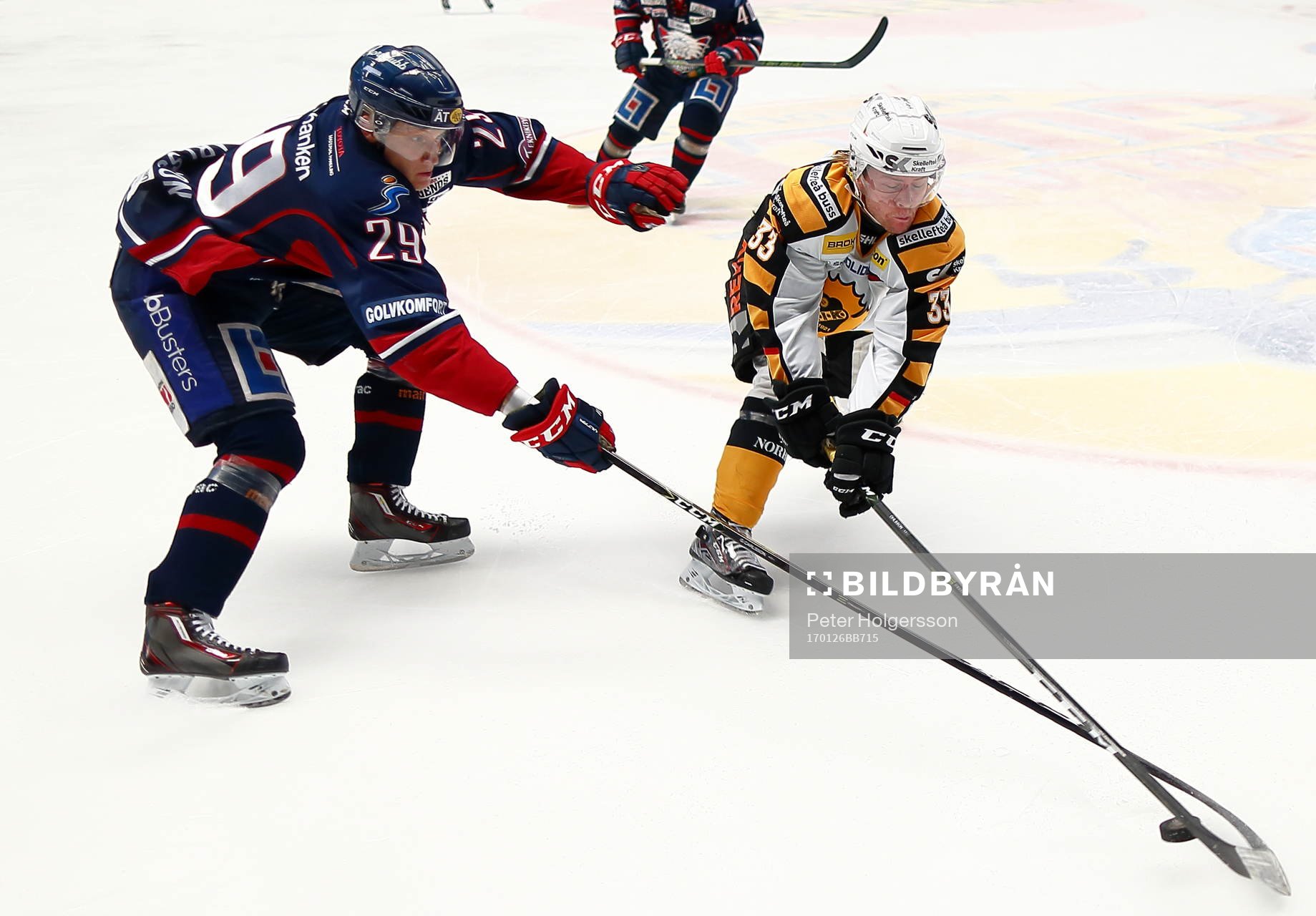 Linköpings Gabriel Carlsson och Skellefteås Sebastian
