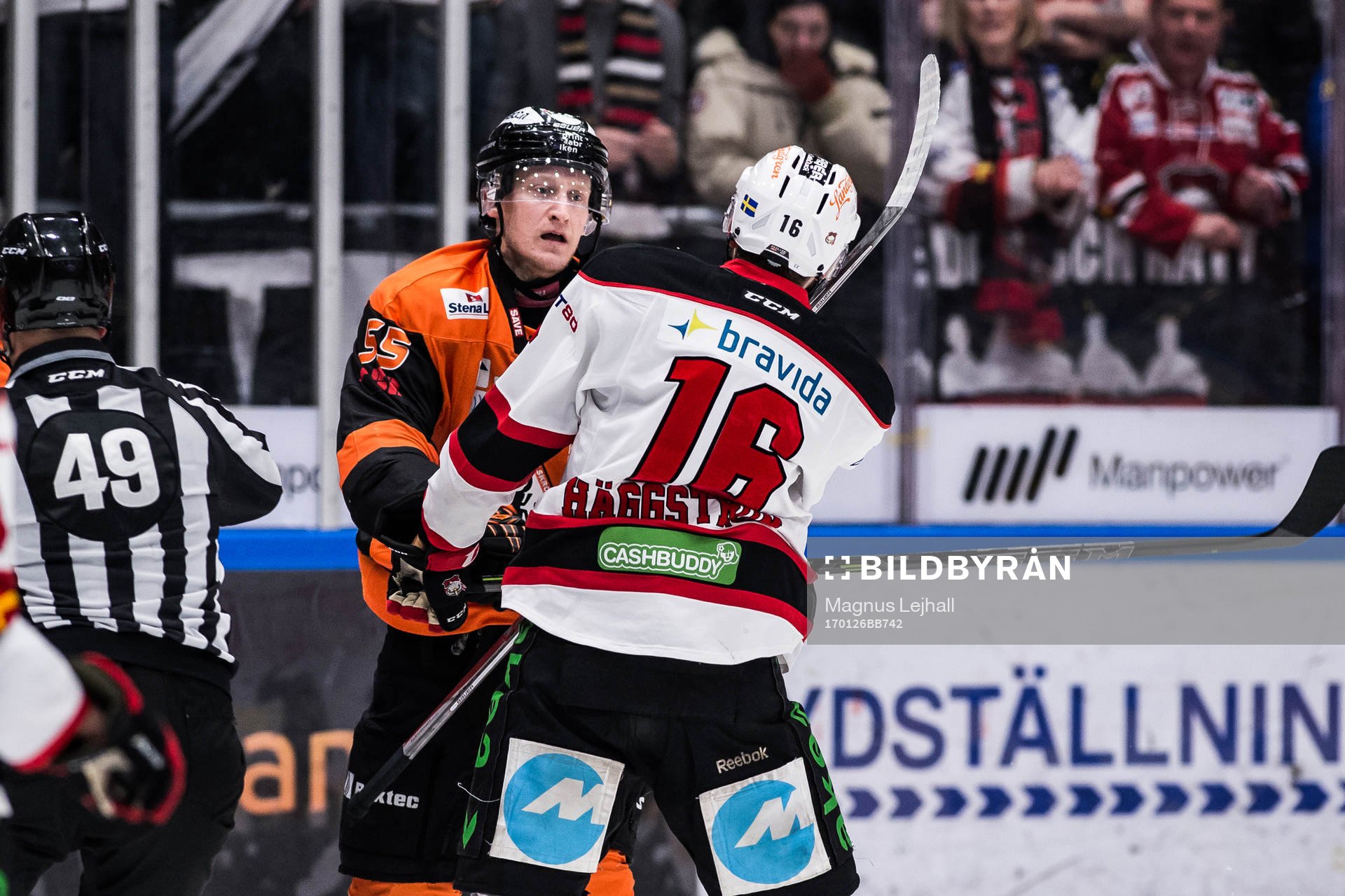 Karlskronas David Printz  och Malmö Redhawks Magnus