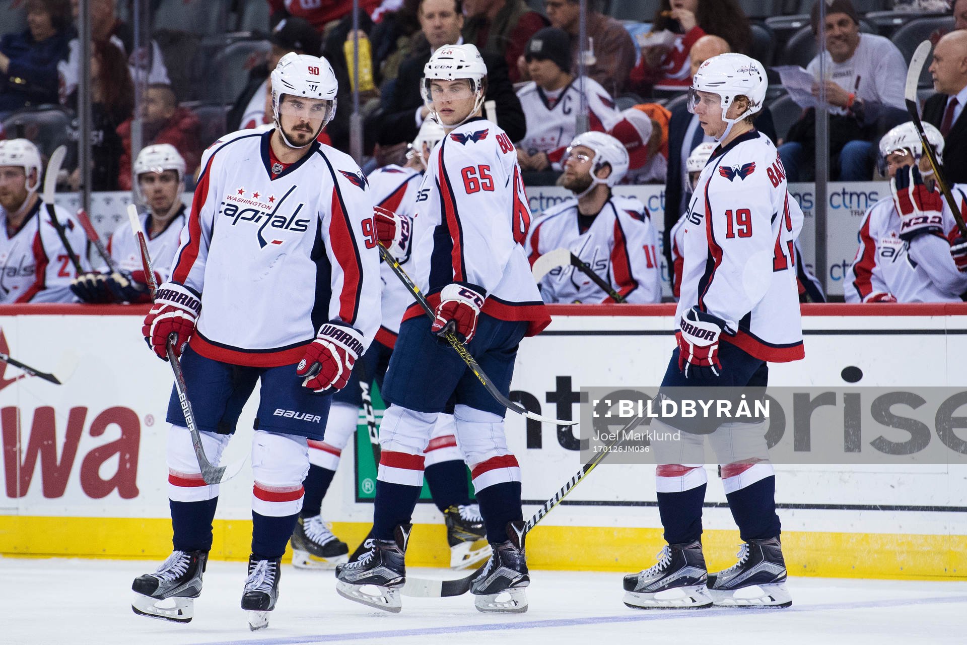 Capitals Marcus Johansson, André Burakovsky och Nicklas