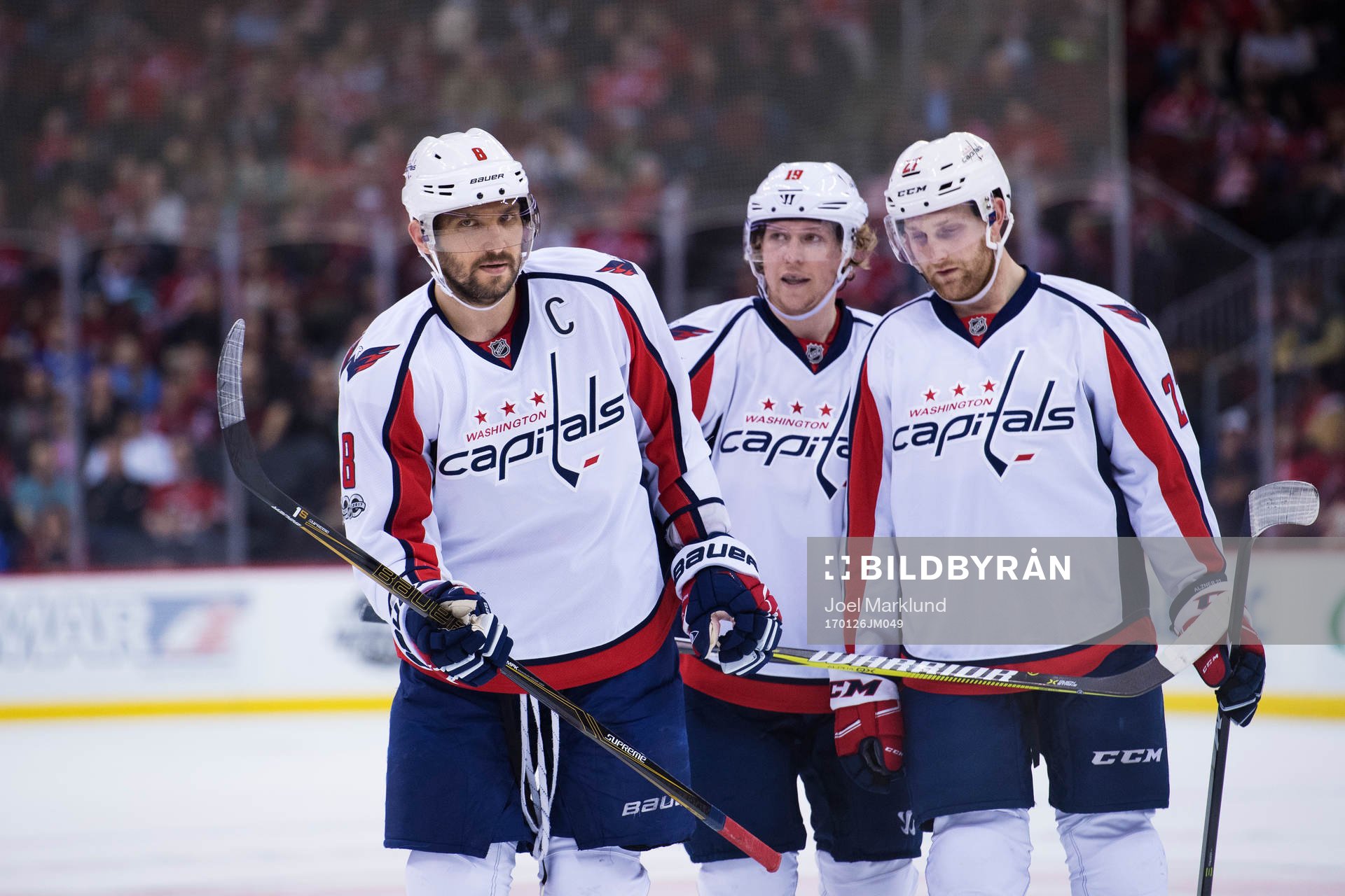 Capitals Alexander Ovechkin, Nicklas Bäckström och Karl