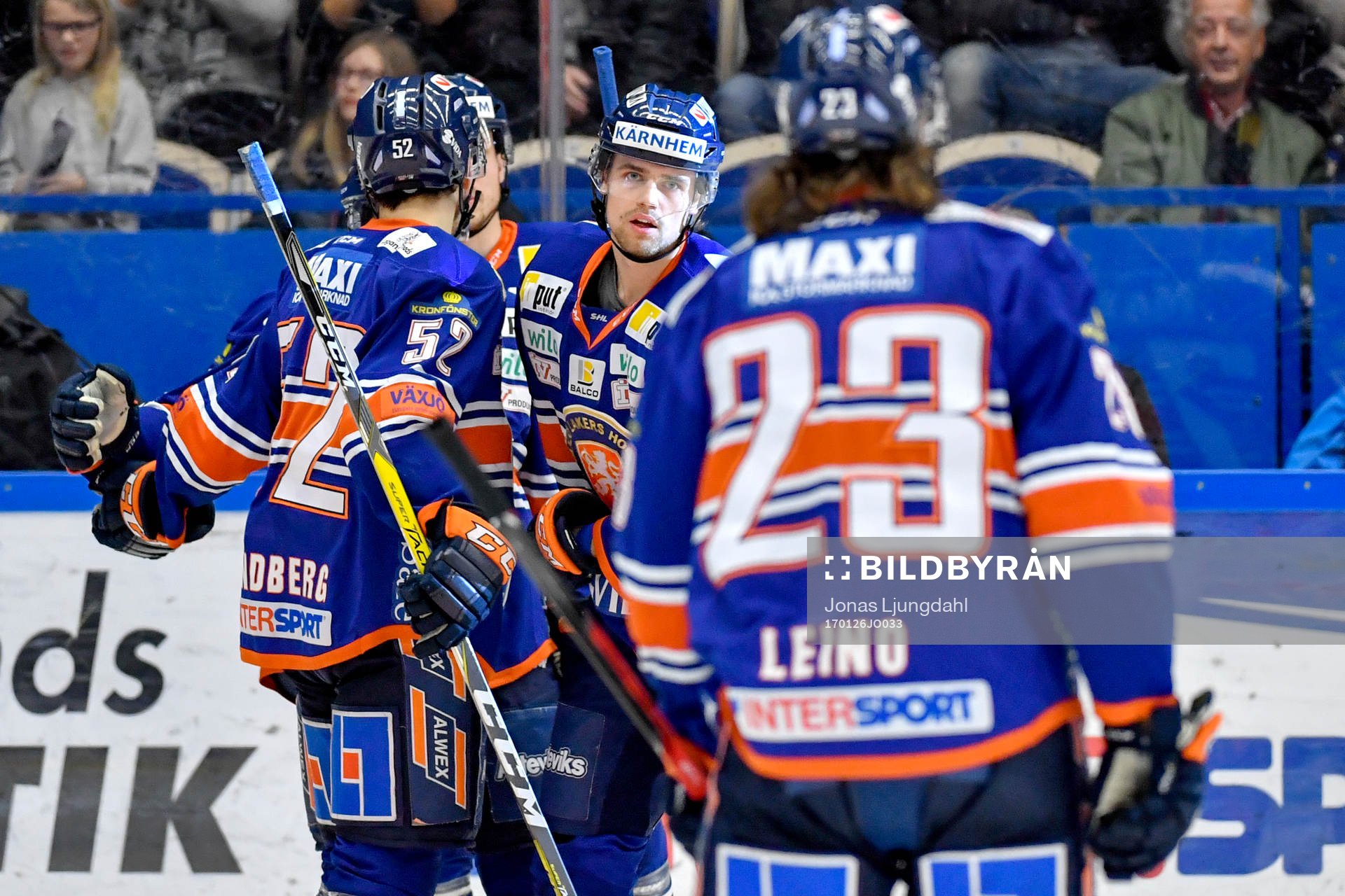 Växjös Emil Pettersson jublar