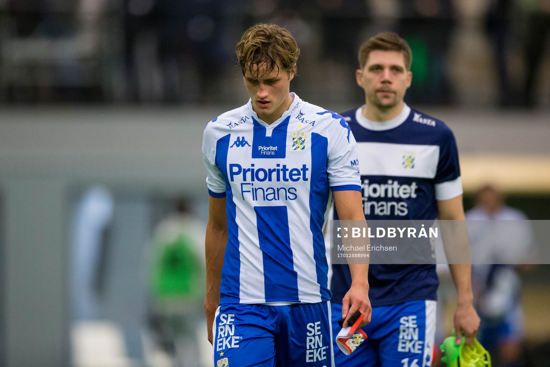 IFK Göteborgs Thomas Rogne och Mikael Boman deppar