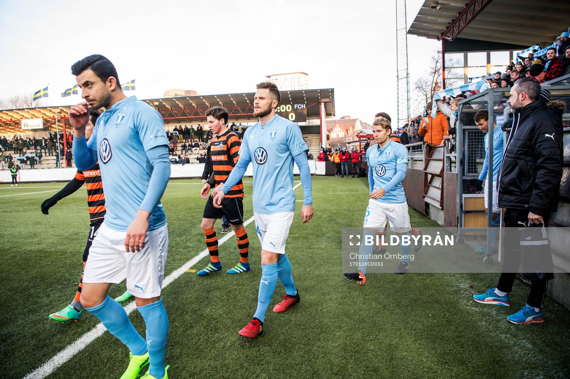 Malmö FFs Behrang Safari, Lasse Nielsen och Oscar Lewicki
