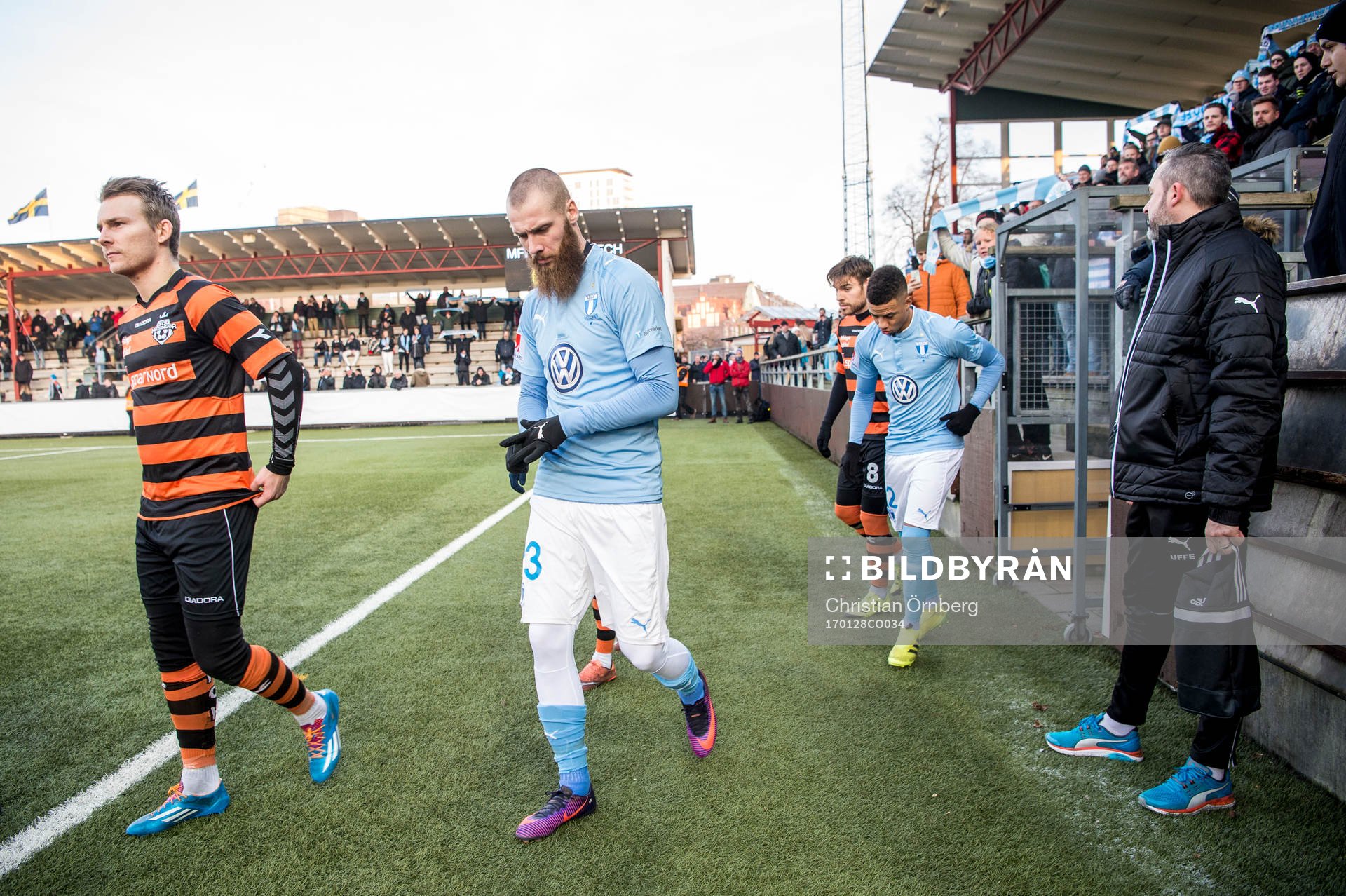 Malmö FFs Jo Inge Berget och Tobias Sana kommer in på