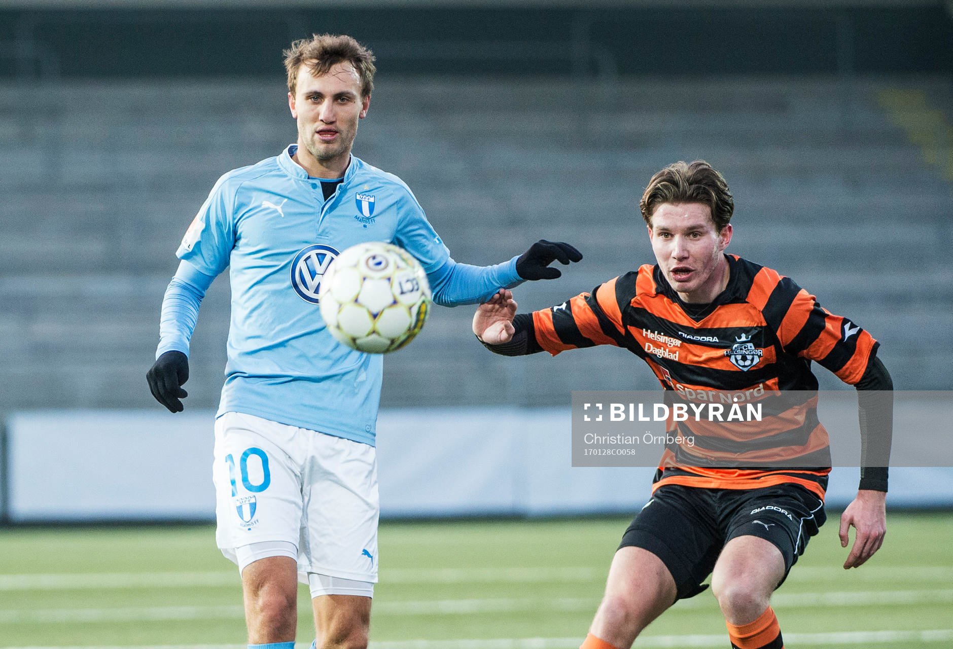 Malmö FFs Magnus Wolff Eikrem mot Helsingørs Alexander