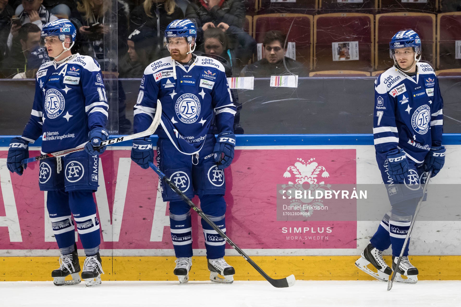 Leksands Mattias Ritola och Martin Karlsson och Johan