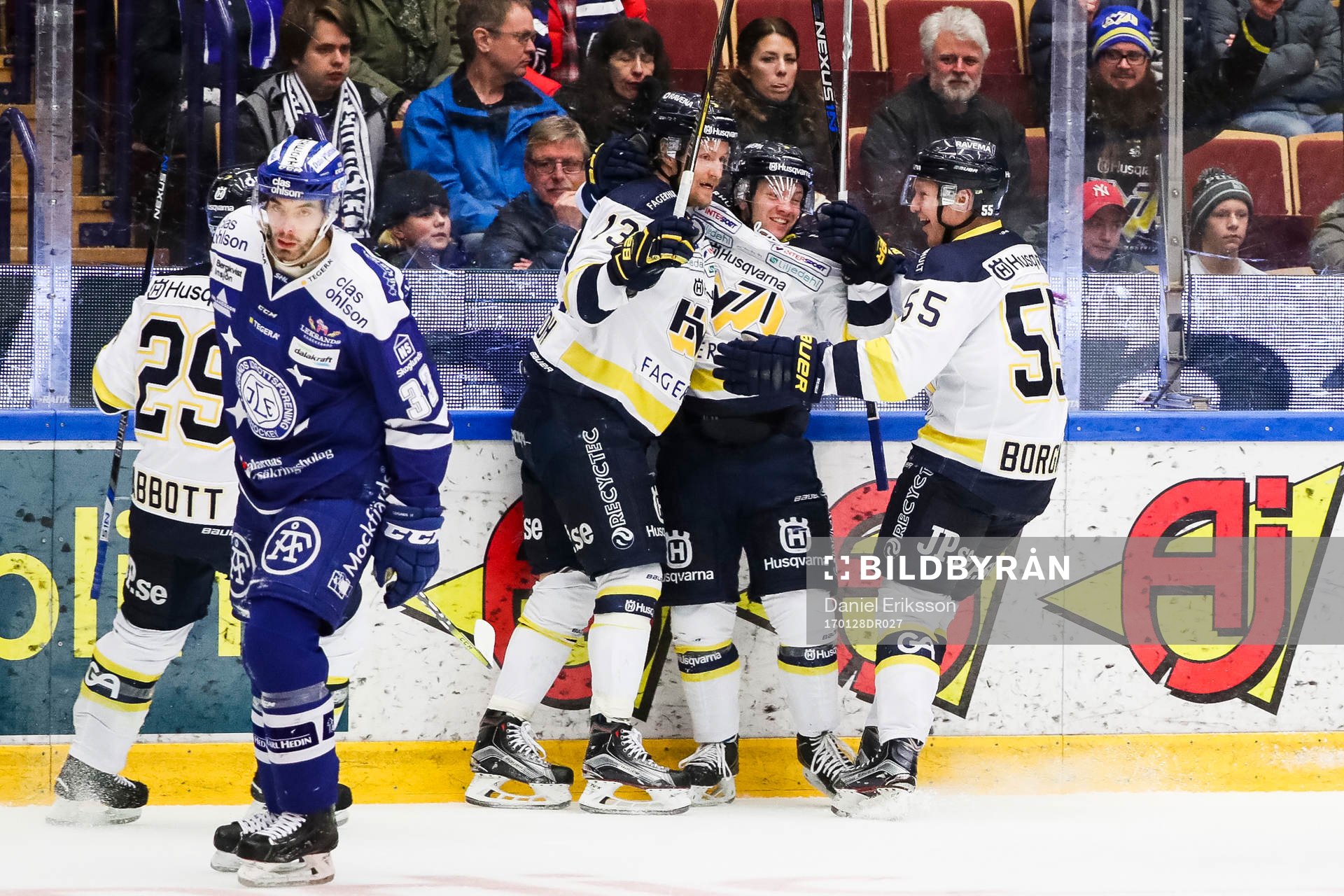 s Oscar Sundh , Pär Arlbrandt  och Andreas Borgman jublar