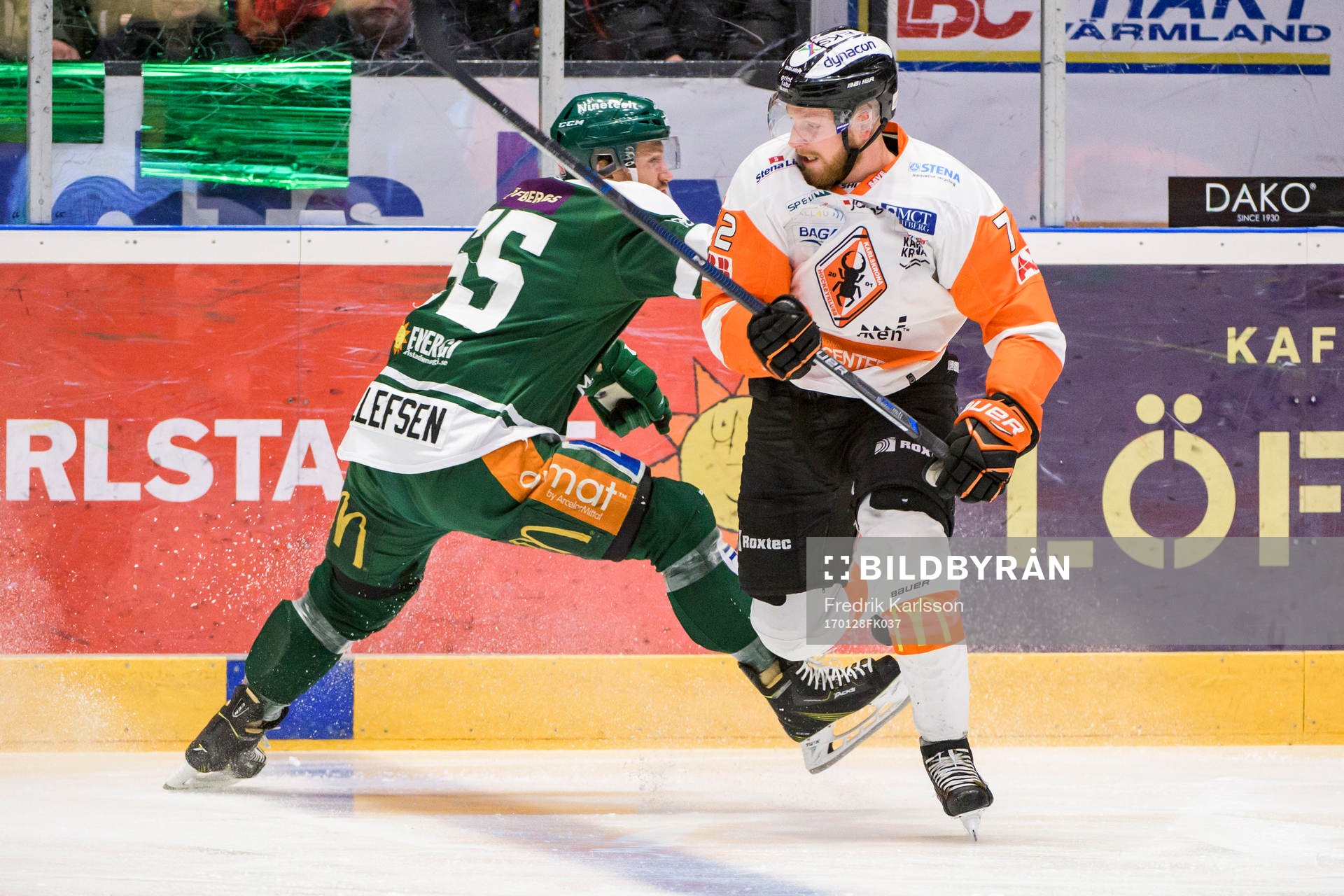 Färjestads Ole-Kristian Tollefsen och Karlskronas Joachim