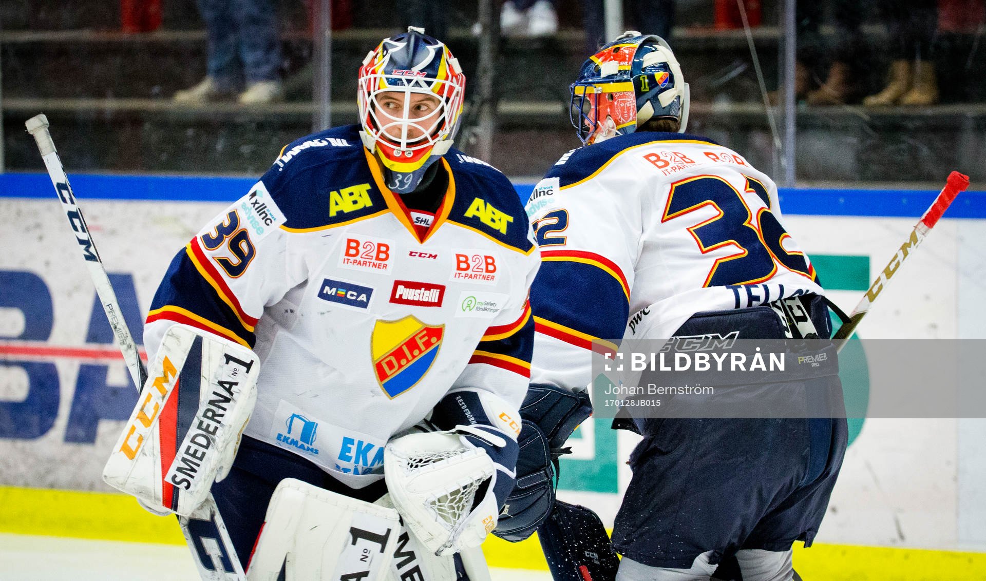 Djurgårdens målvakt Adam Reideborn och målvakt Mikael