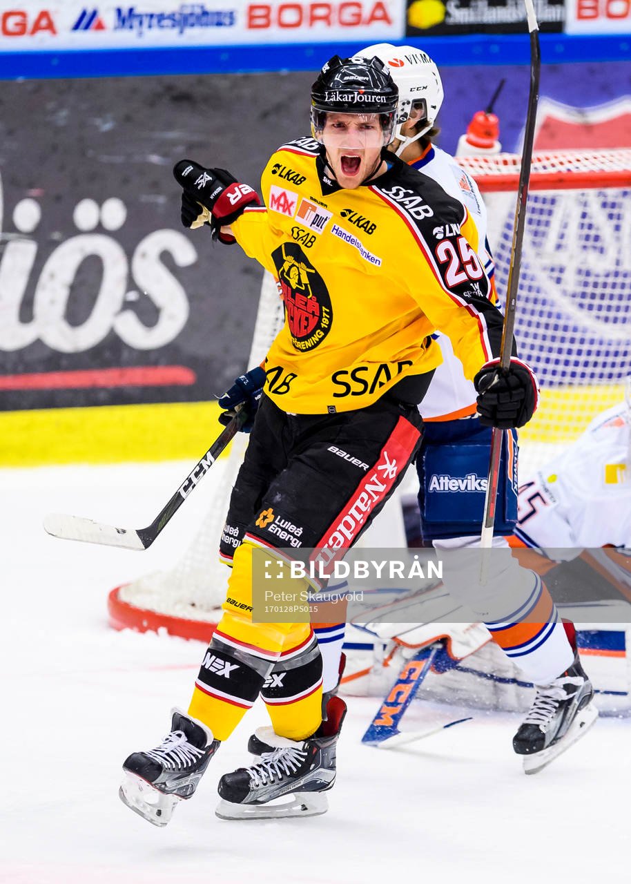 Luleås Anton Hedman jublar