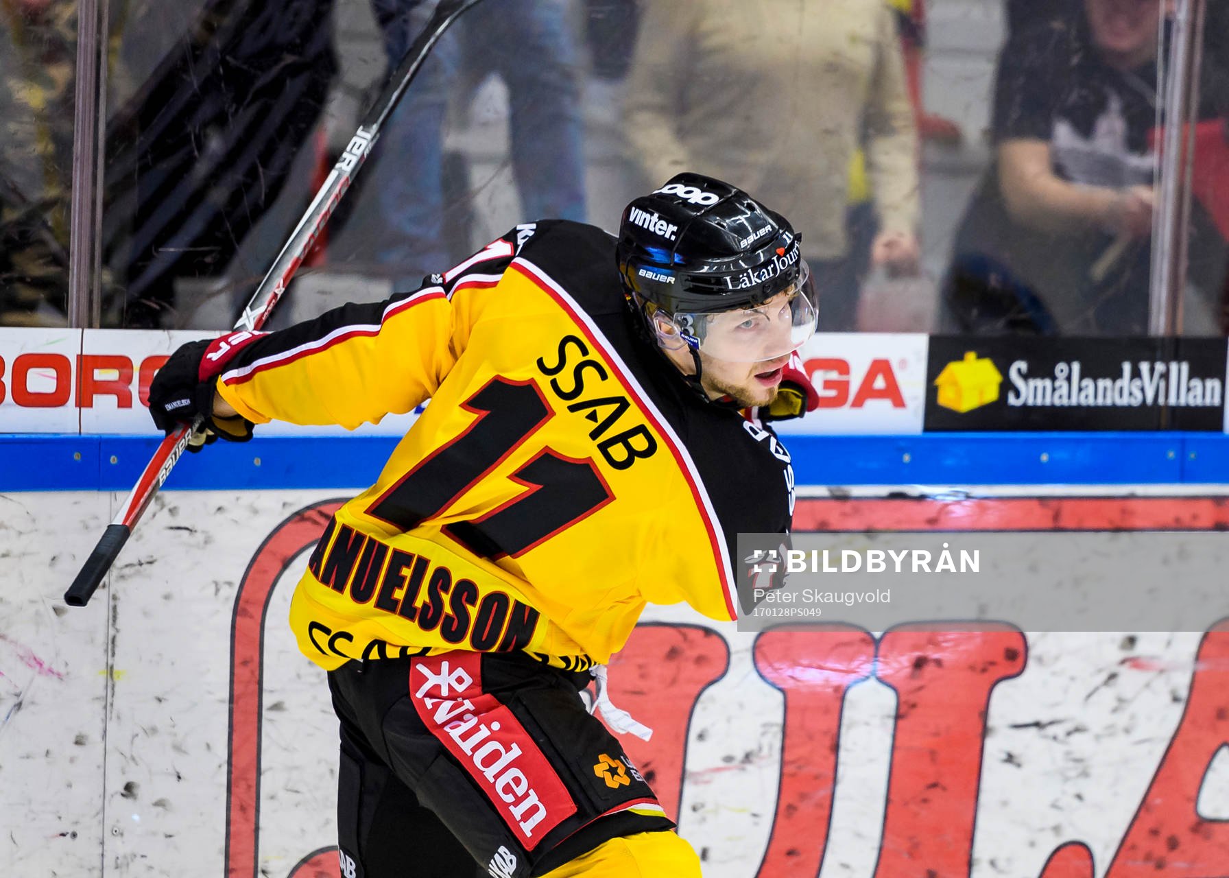 Luleås Petter Emanuelsson jublar