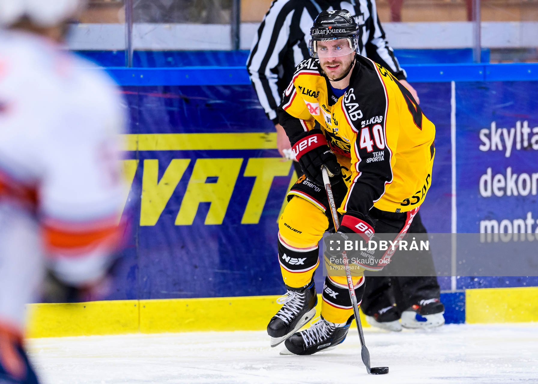 Luleås Kael Mouillierat med pucken