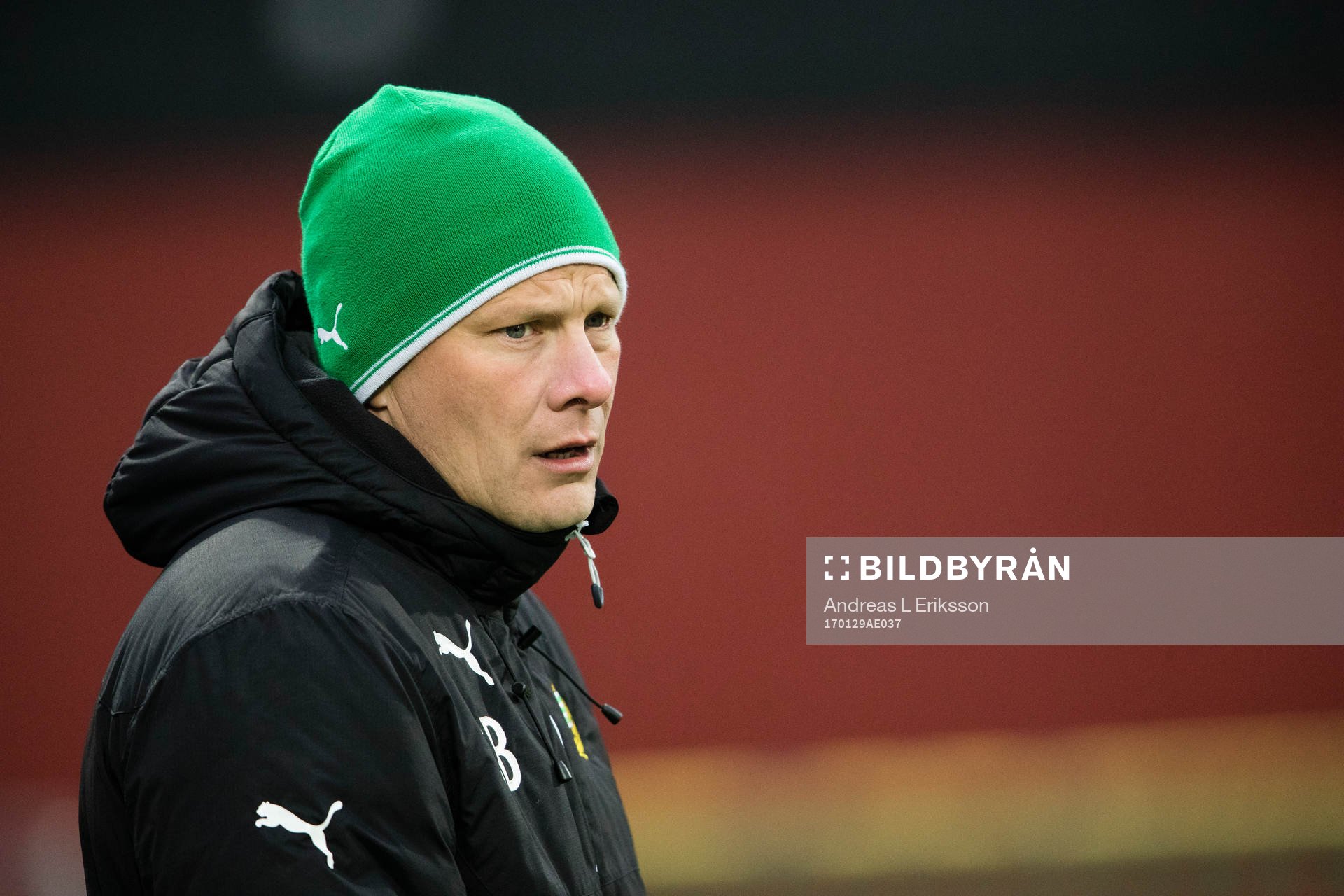 Hammarbys assisterande tränare Stefan Billborn innan