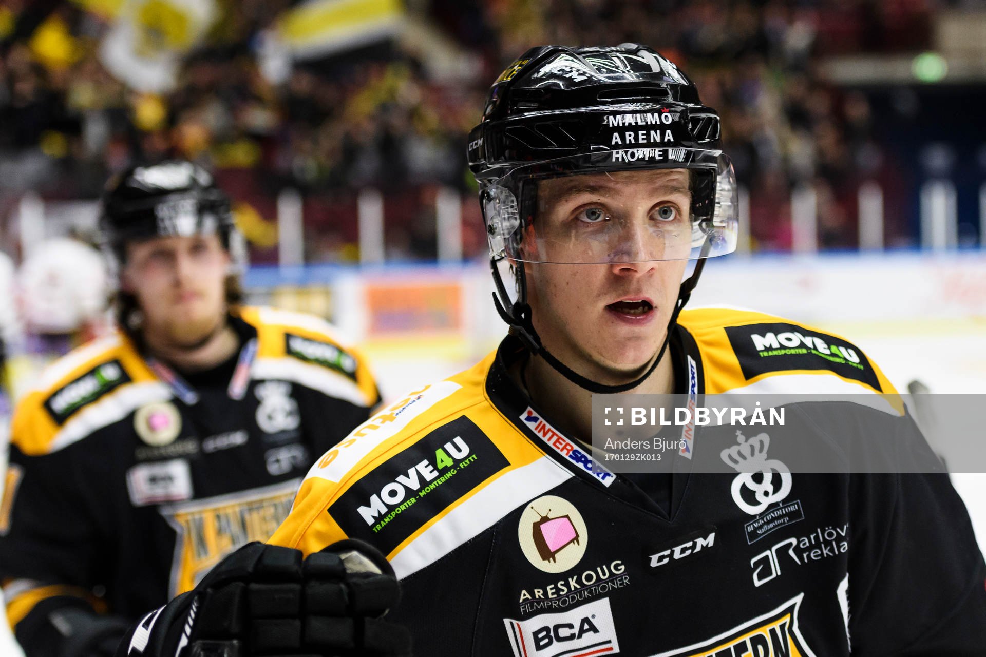 Panterns Kim Johansson jublar med båset