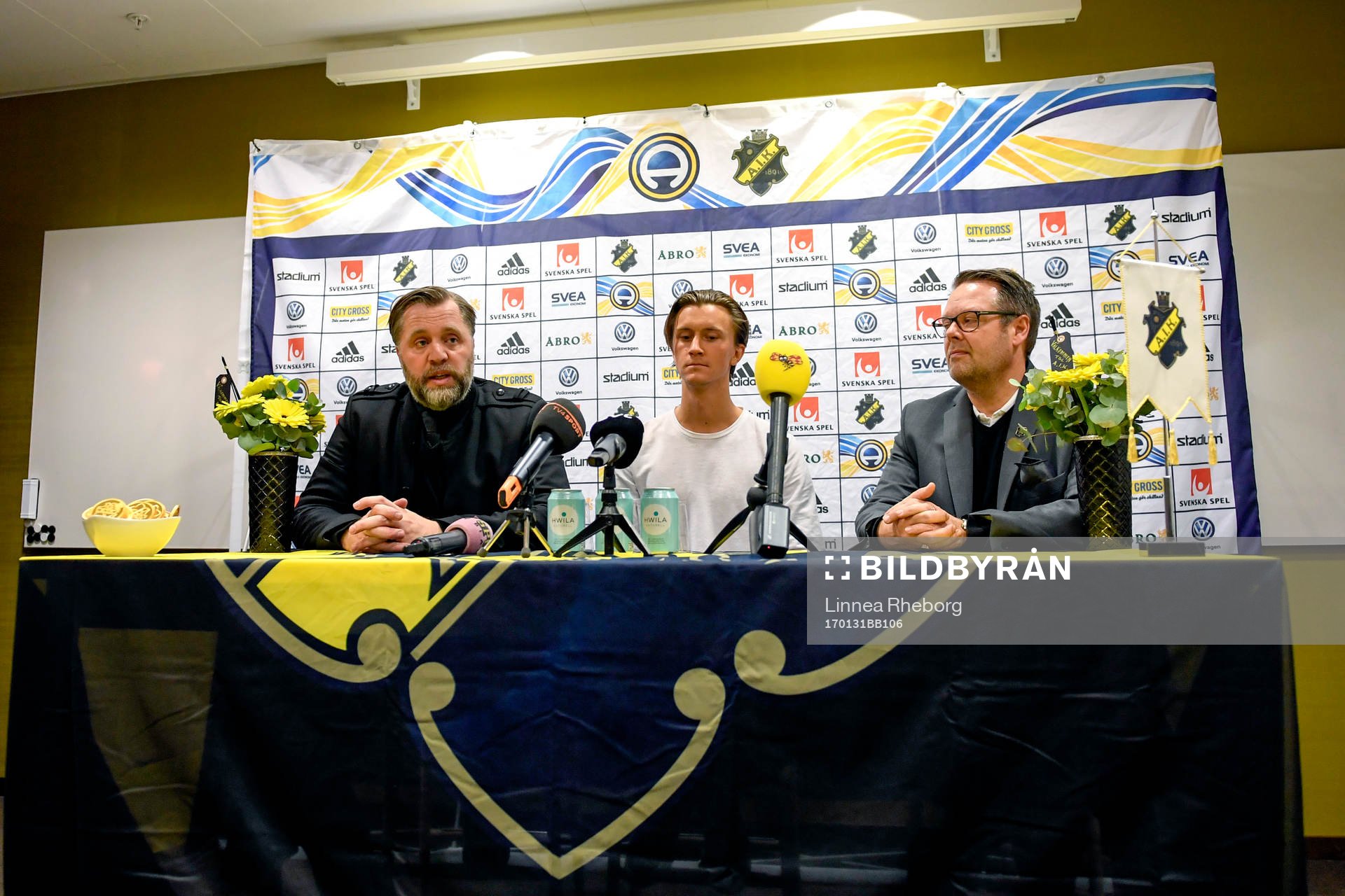 s sportchef Björn Wesström och Kristoffer Olsson  vid en