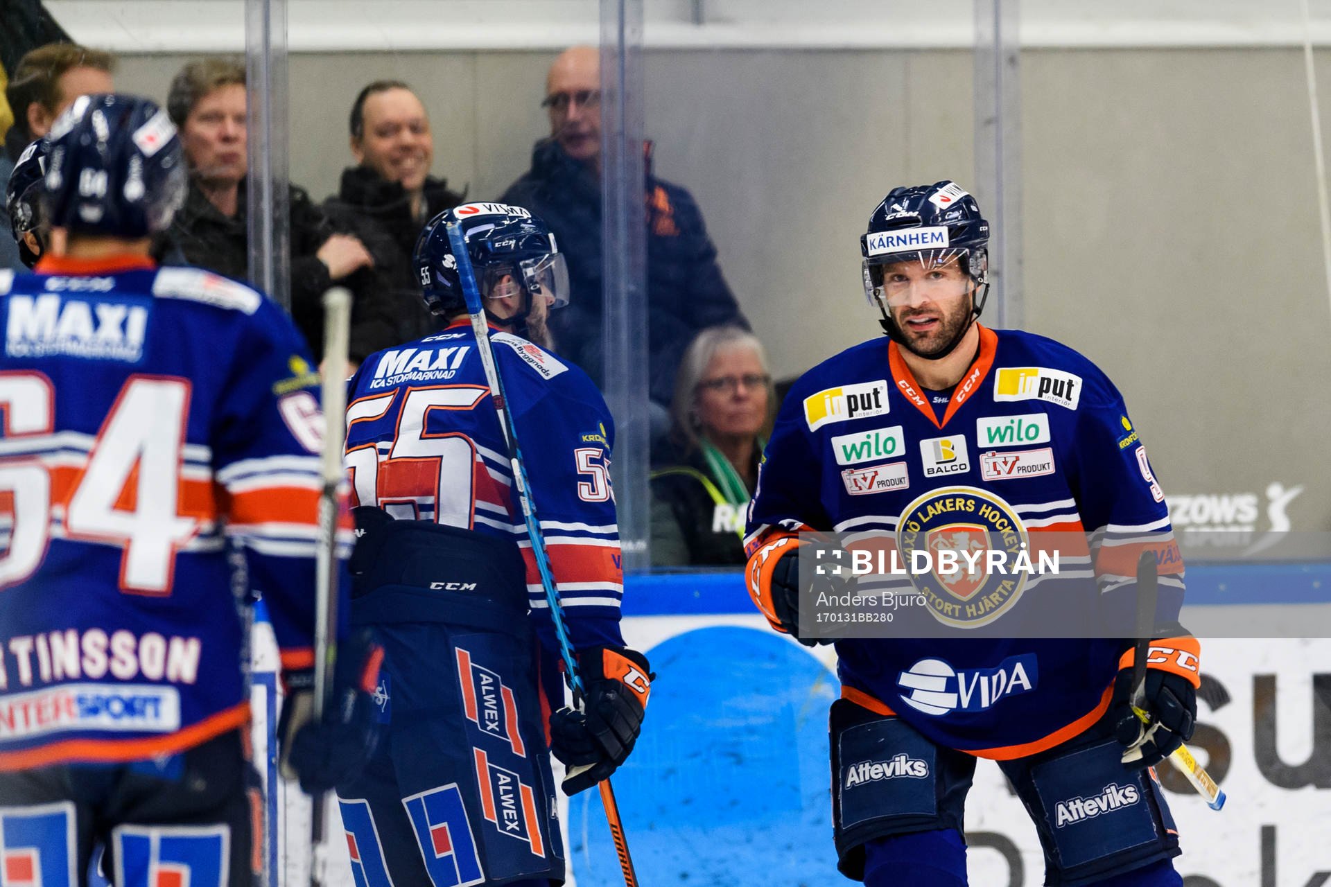 Växjös spelare jublar