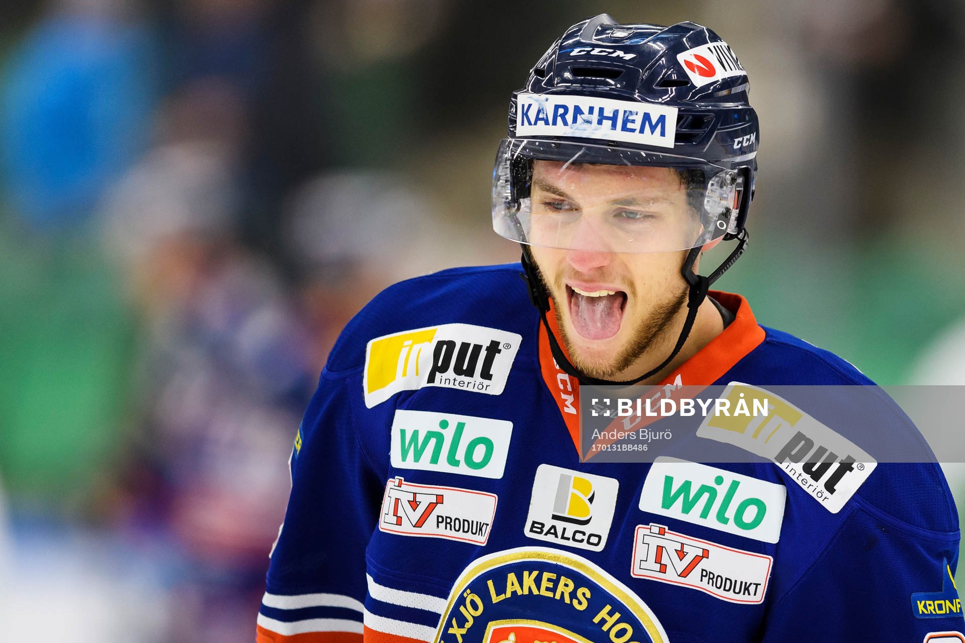 Växjös Eric Martinsson har ont