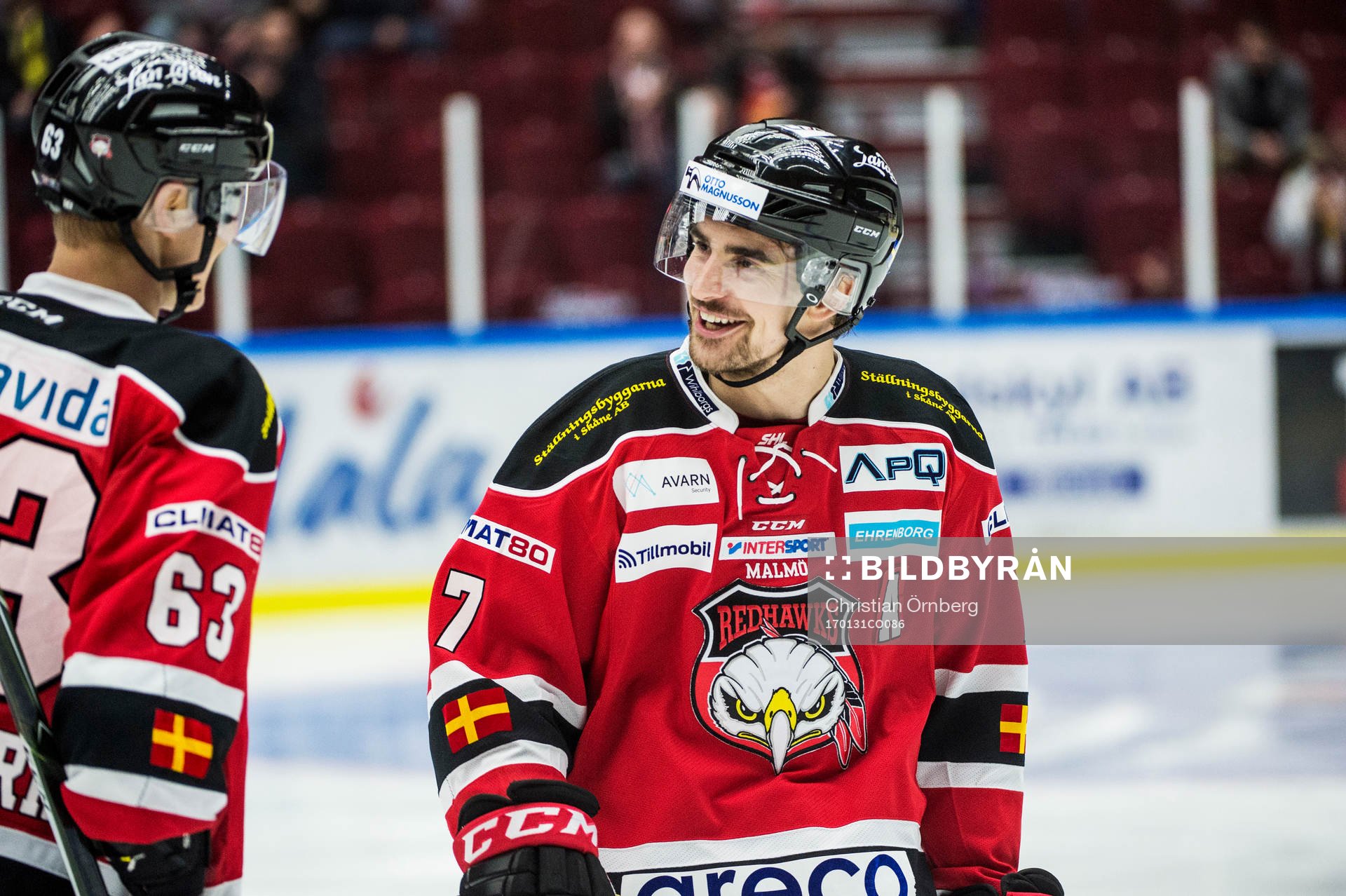 Malmö Redhawks Fredrik Händemark och Nils Andersson