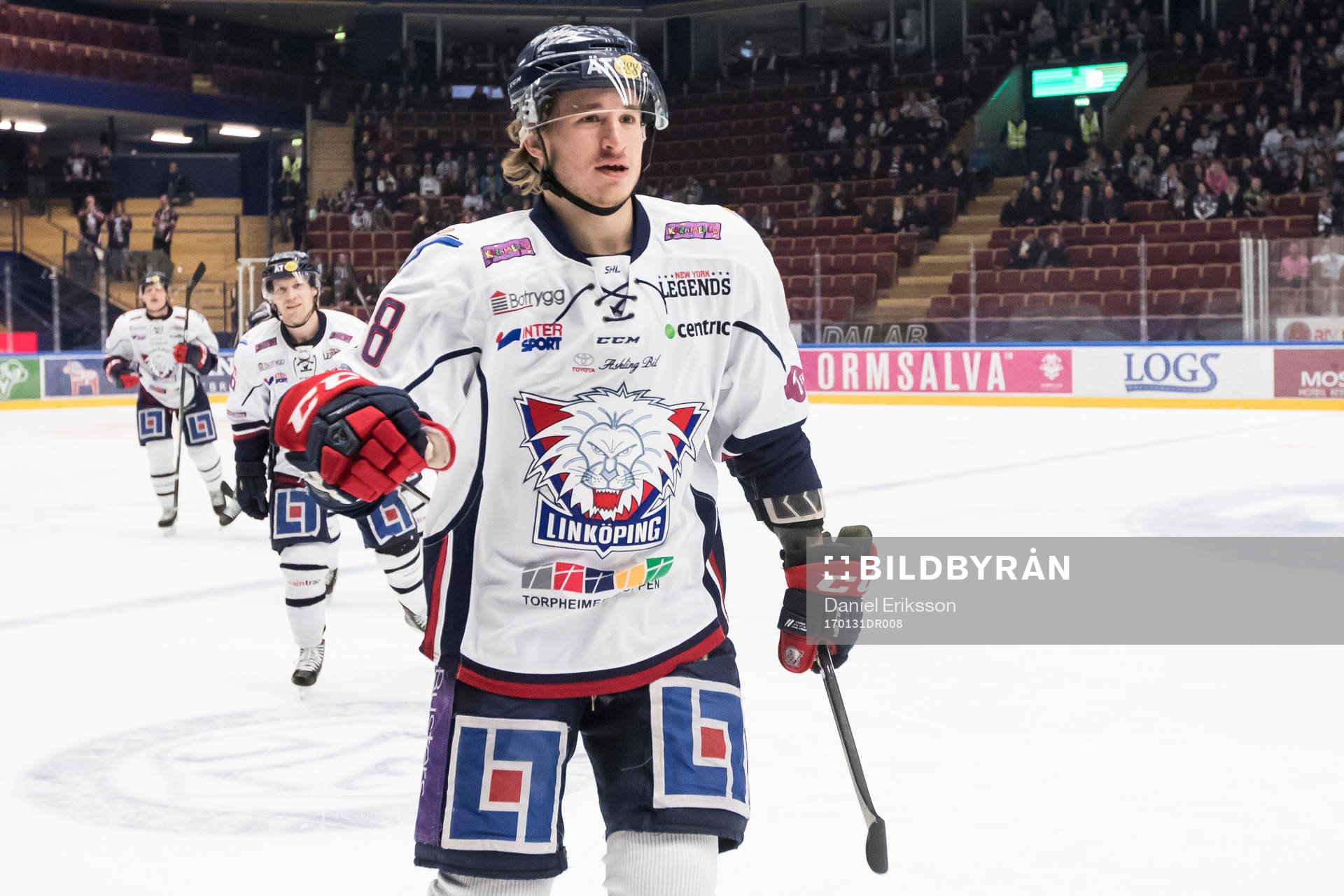 Linköpings Jacob Lilja jublar