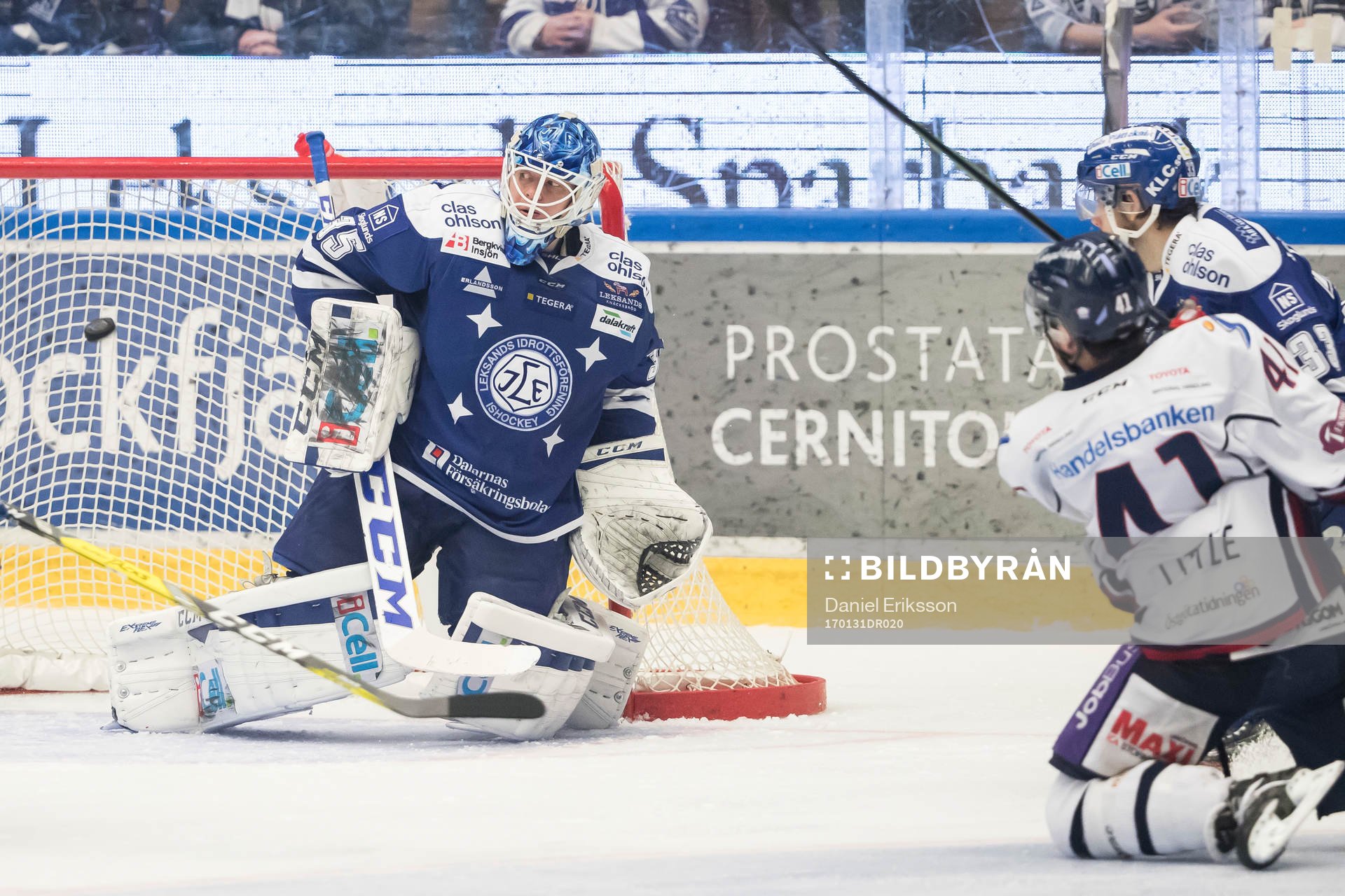 Linköpings Broc Little gör 3-1 bakom Leksands målvakt