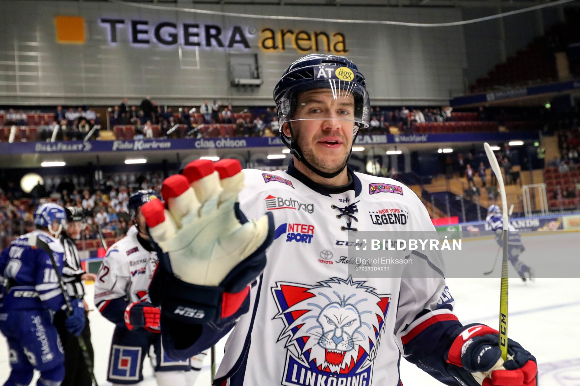 Linköpings Niclas Bergfors jublar