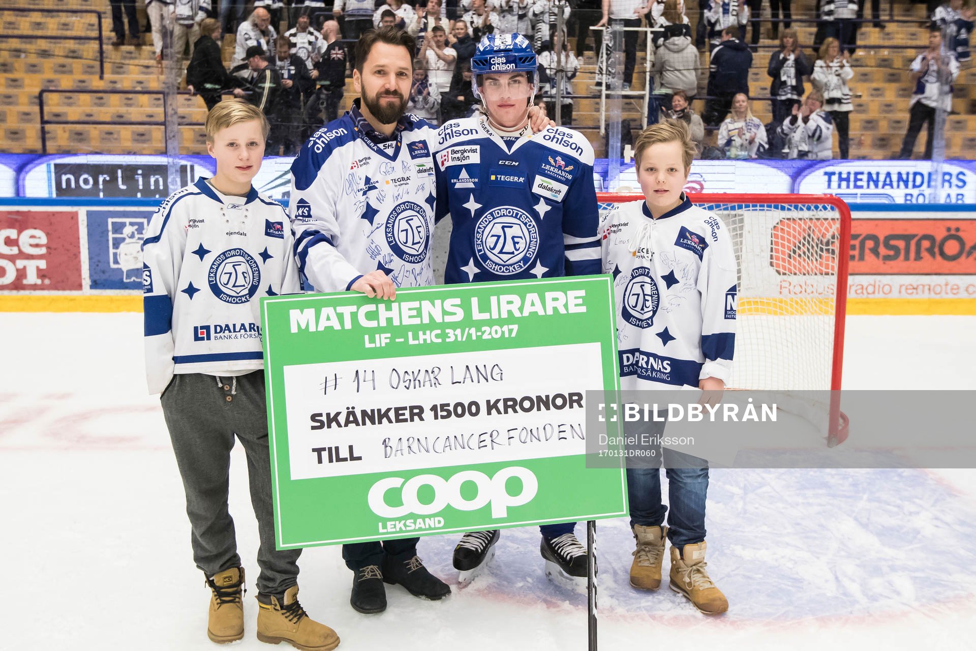 Leksands Oskar Lang utsedd till matchens lirare i