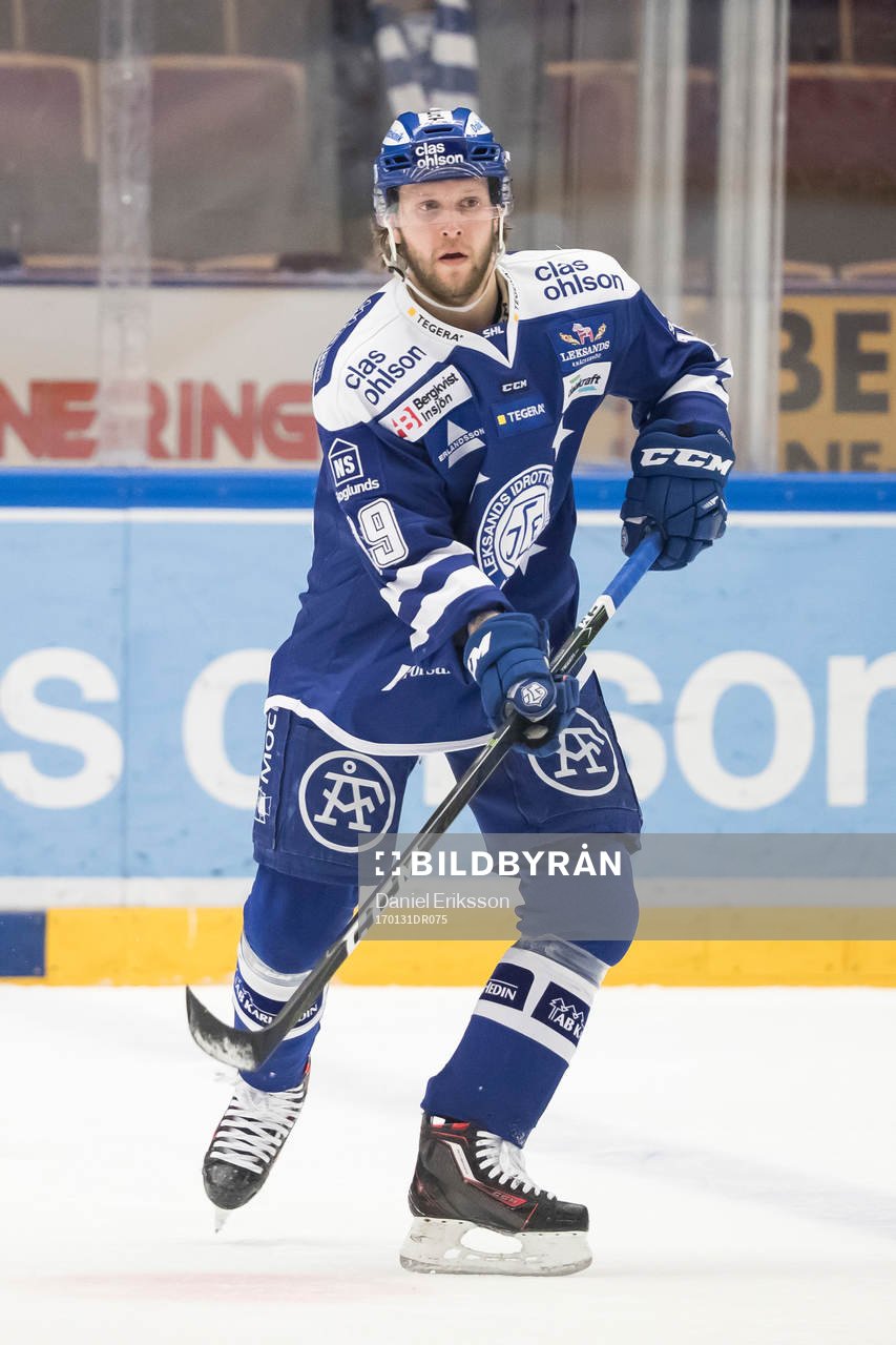 Leksands Alexander Ytterell  i ishockeymatchen i SHL mellan