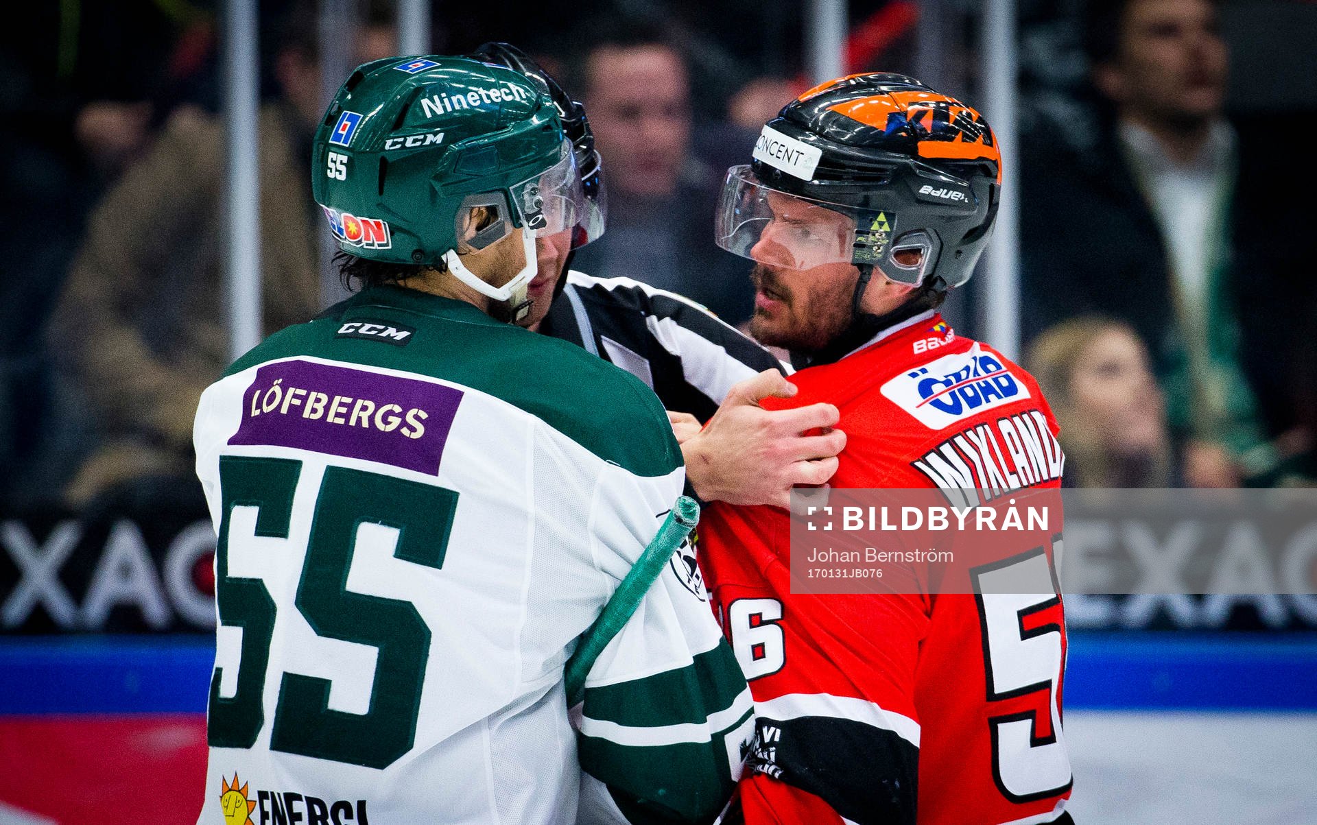 Färjestads Ole-Kristian Tollefsen och Örebros Johan